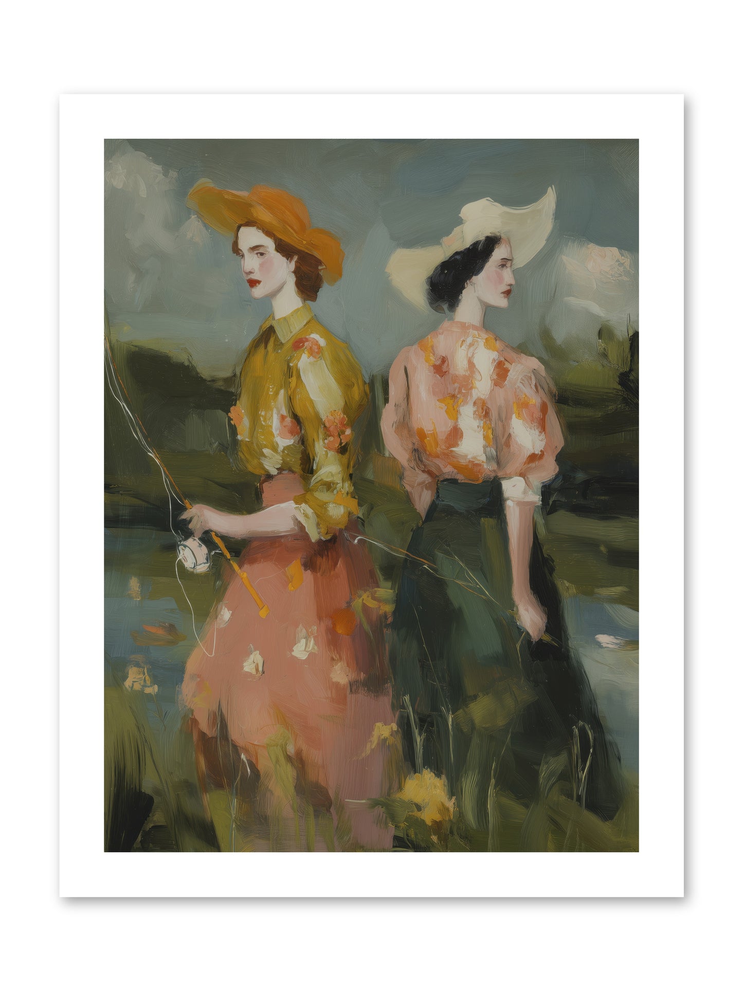 Promising Waters -- Loose Canvas Print 12x16