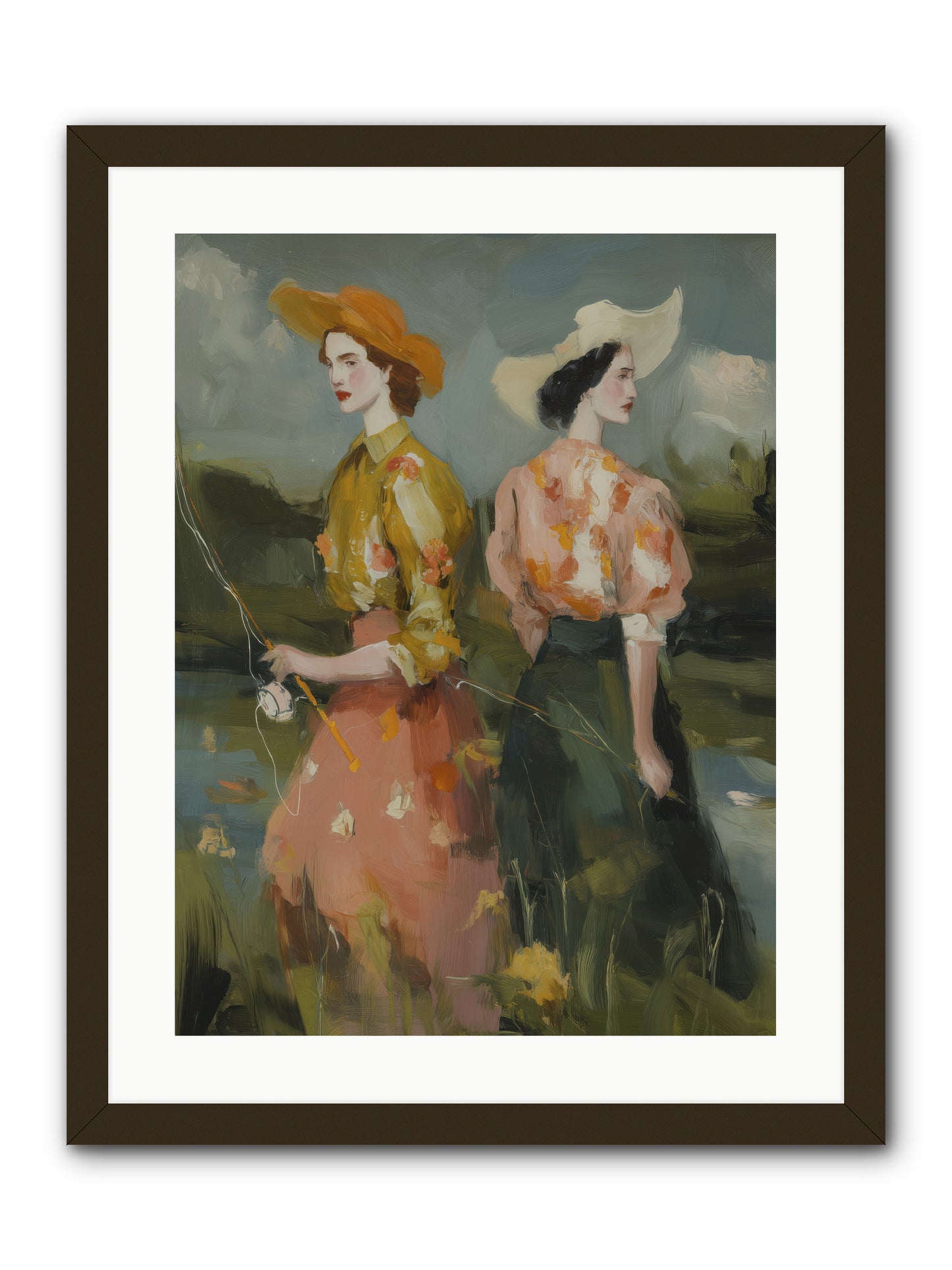 Promising Waters -- Framed Print - Black 18x24