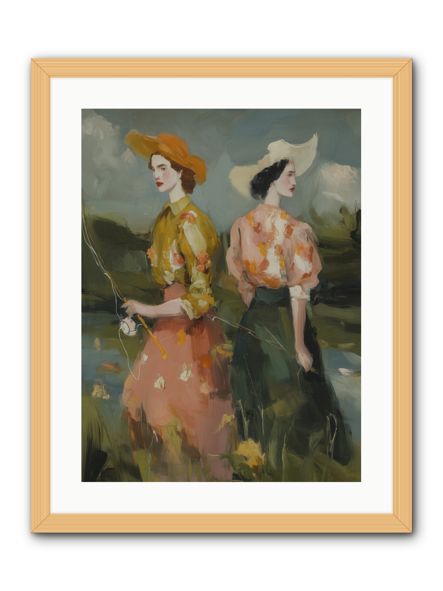Promising Waters -- Framed Print - Natural 18x24