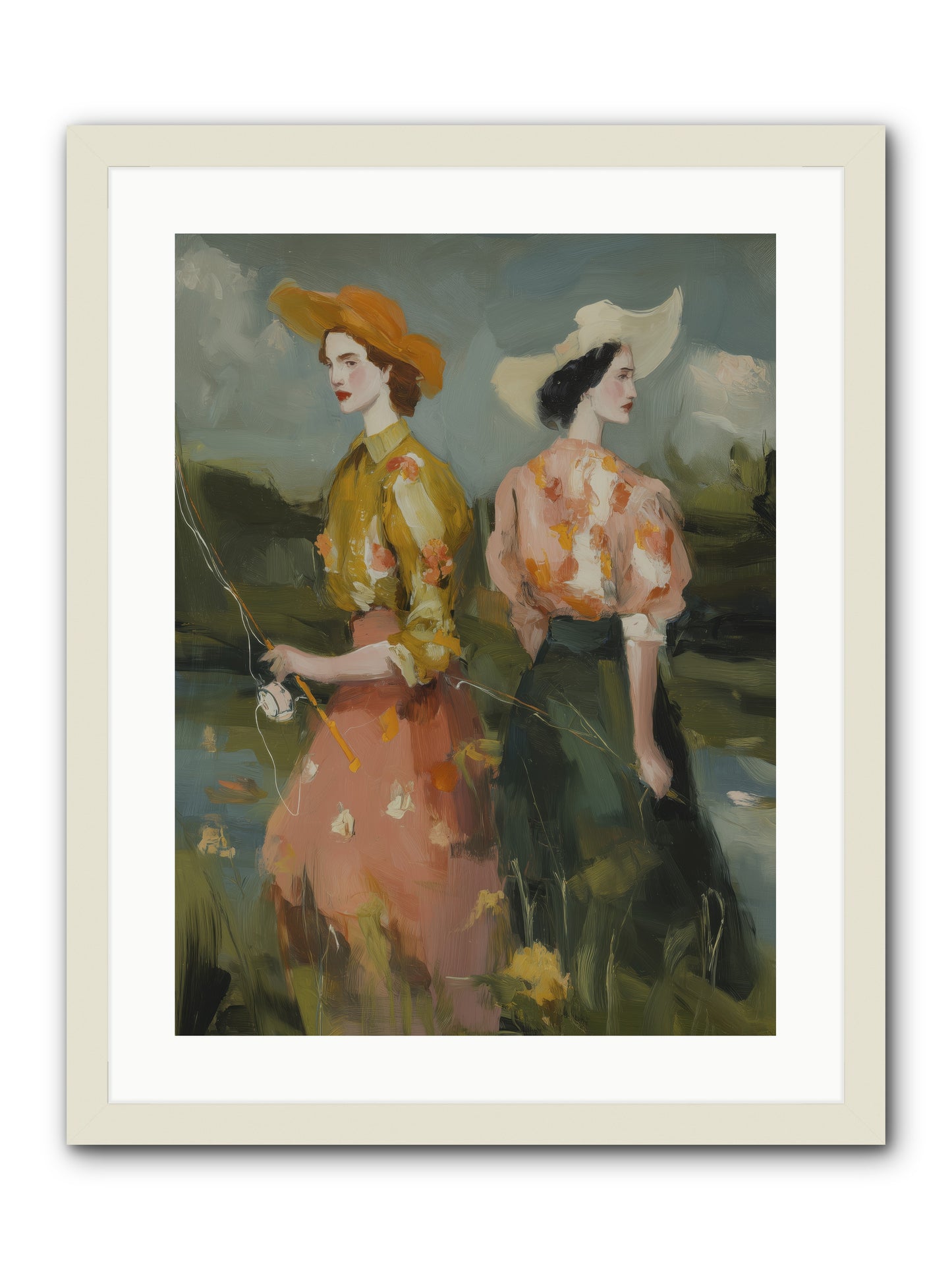 Promising Waters -- Framed Print - White 18x24