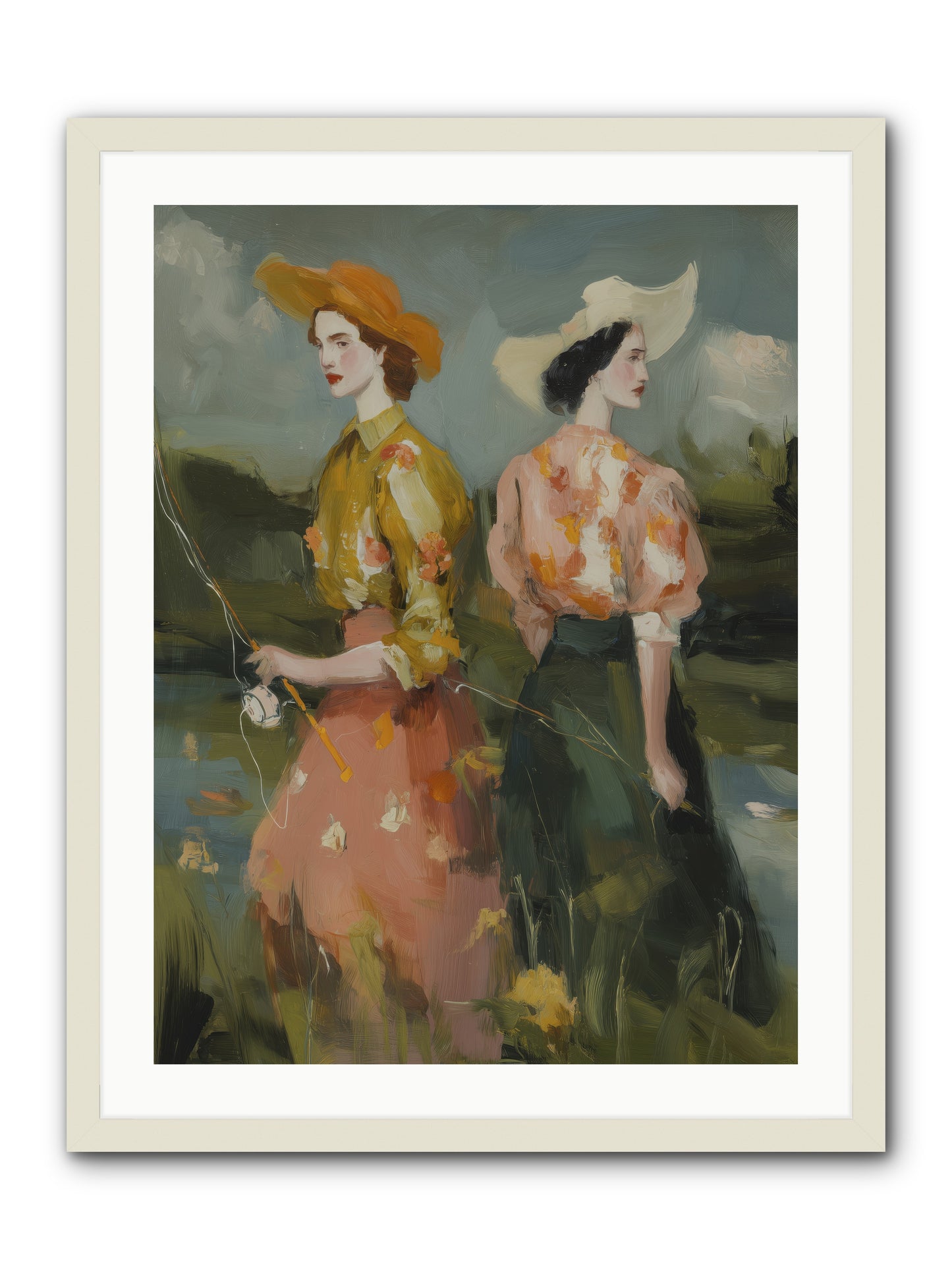 Promising Waters -- Framed Print - White 24x32