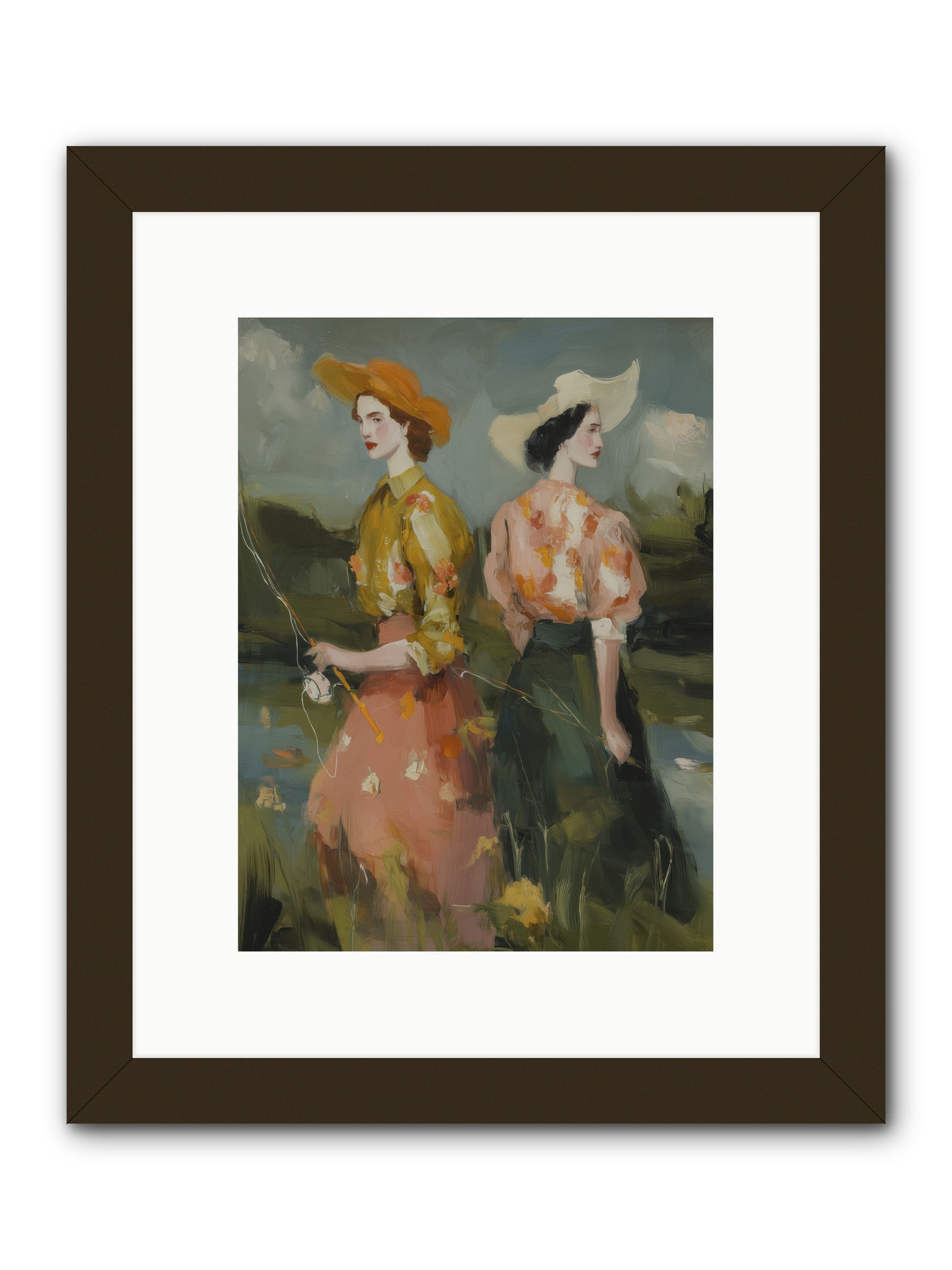 Promising Waters -- Framed Print - Black 9x12