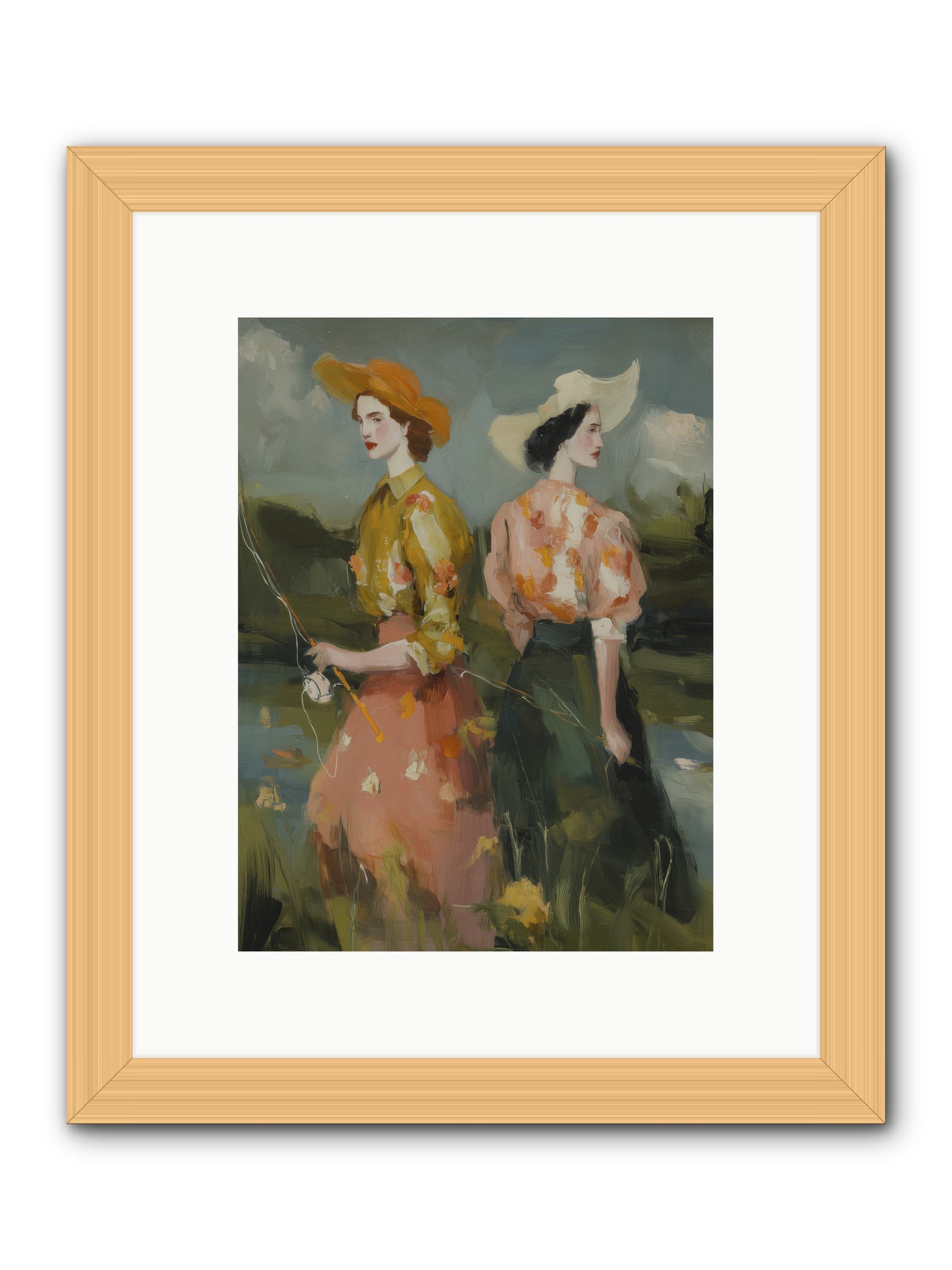Promising Waters -- Framed Print - Natural 9x12