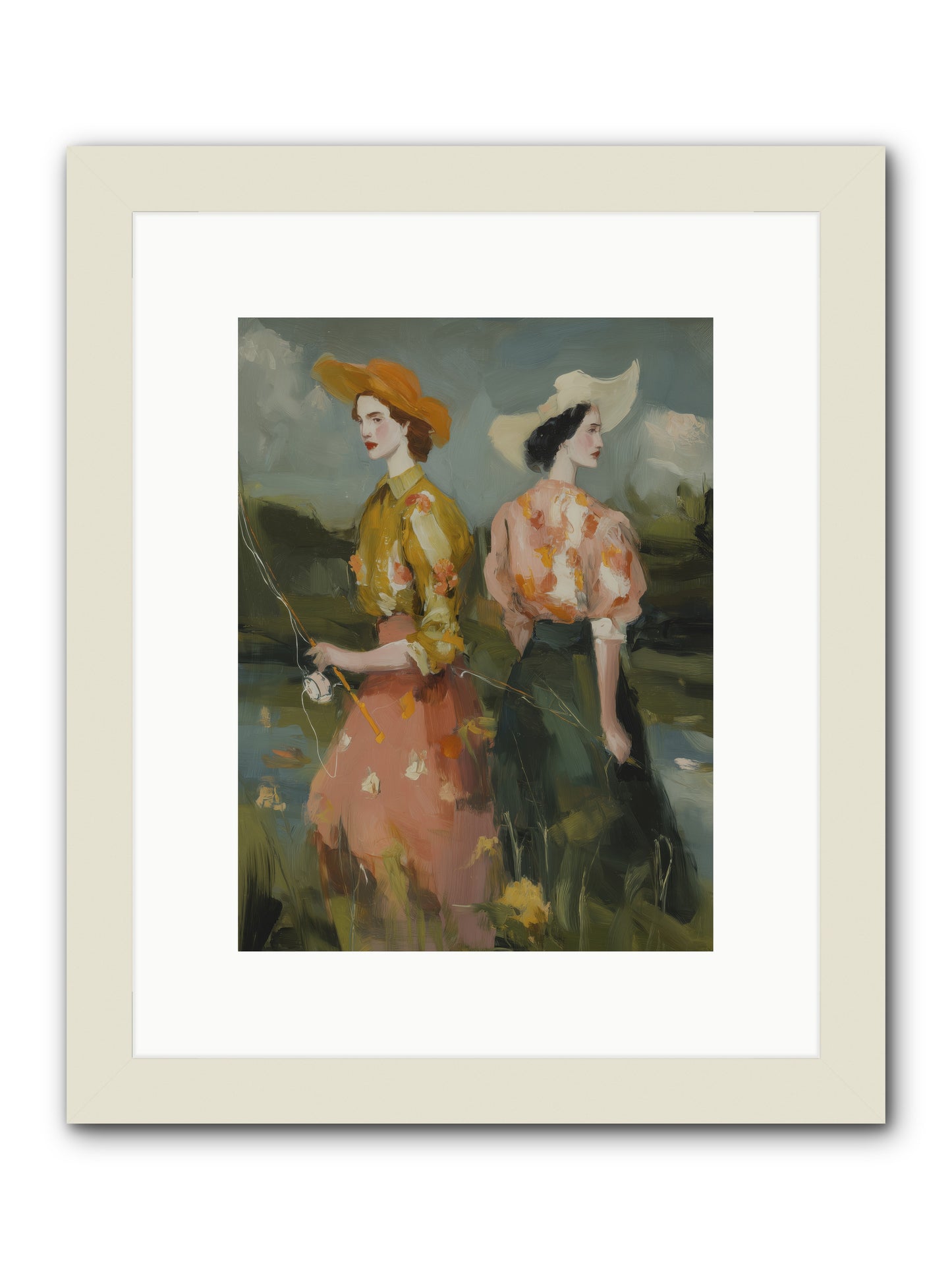Promising Waters -- Framed Print - White 9x12