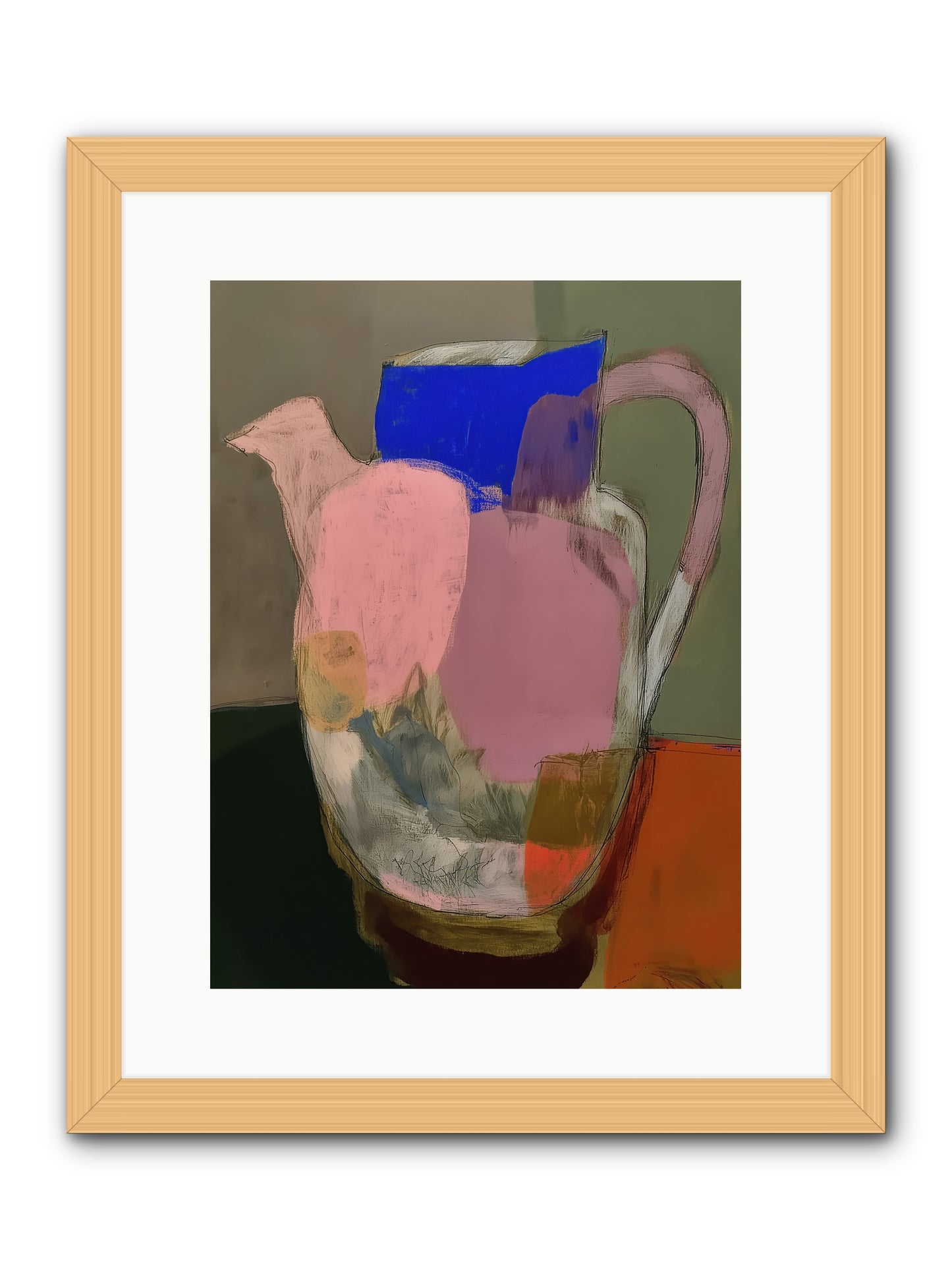 Provençal Days -- Framed Print - Natural 12x16