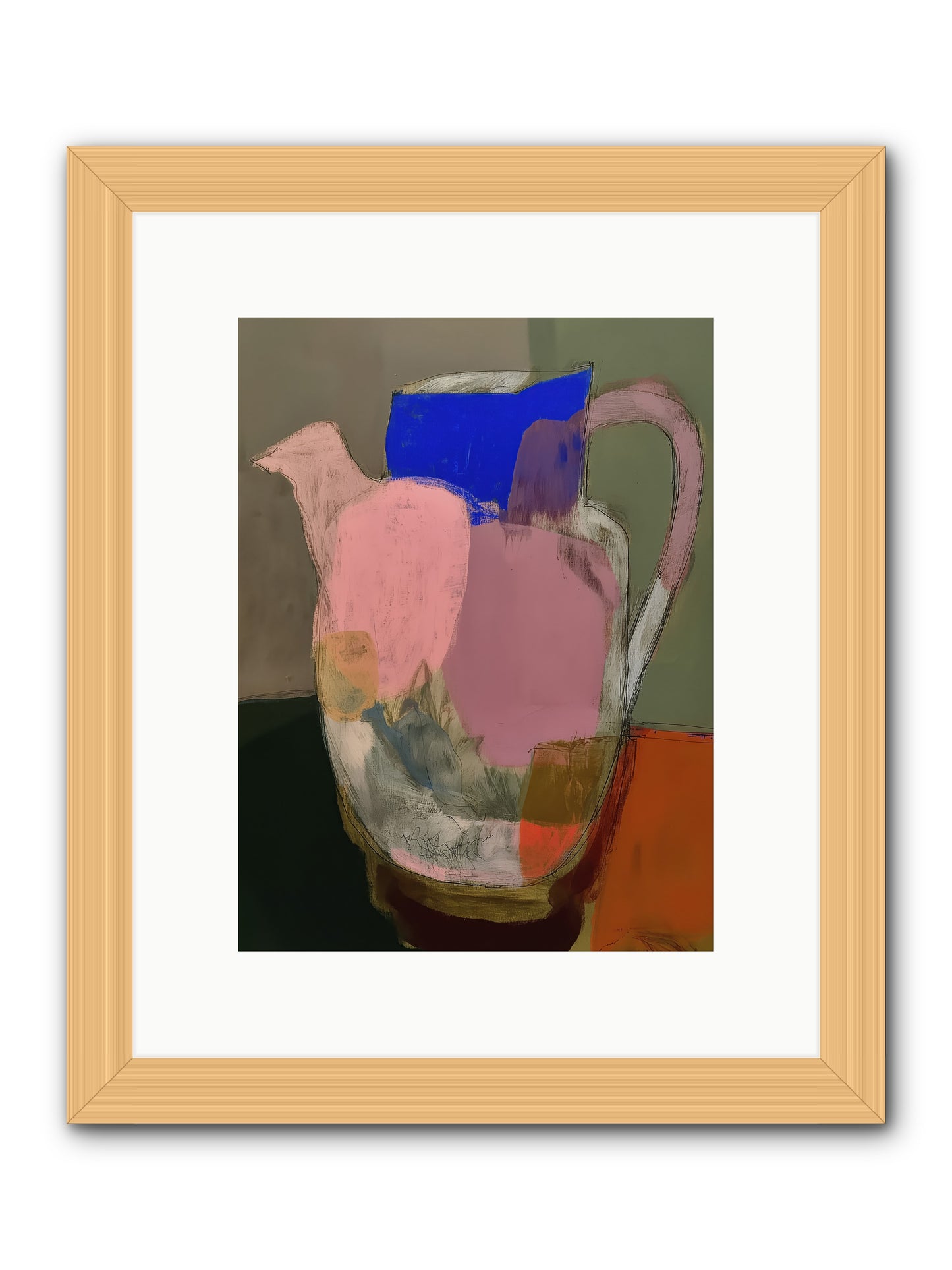 Provençal Days -- Framed Print - Natural 9x12