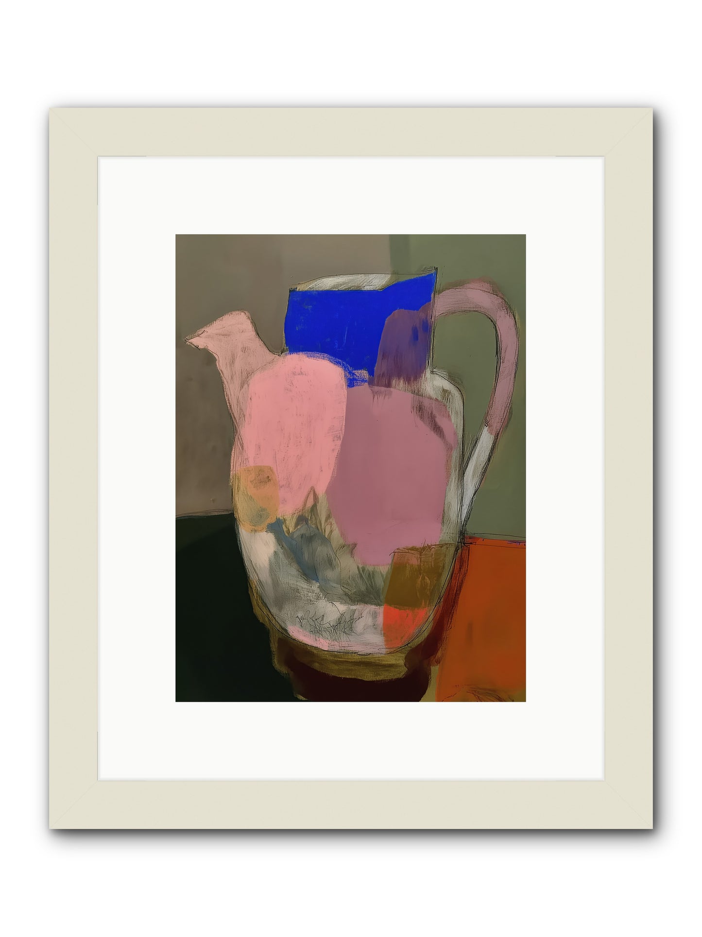 Provençal Days -- Framed Print - White 9x12