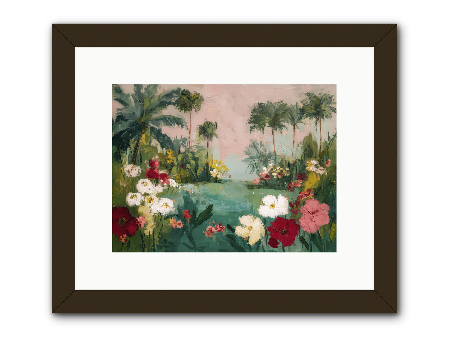 Provençal Paradise -- Framed Print - Black 12x9