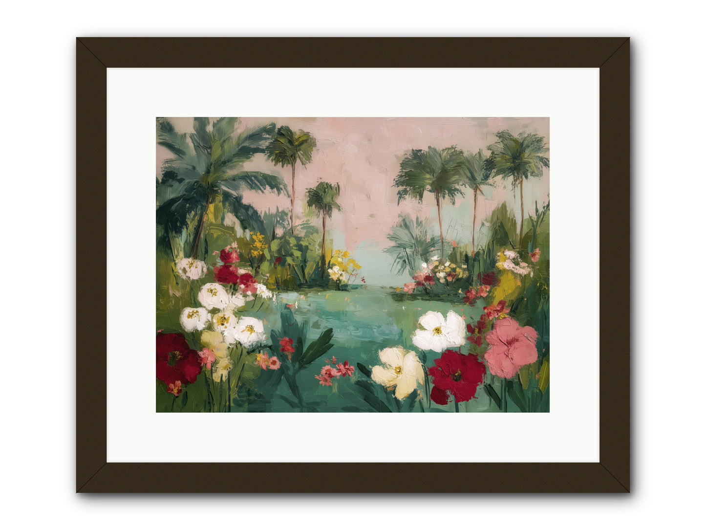 Provençal Paradise -- Framed Print - Black 16x12