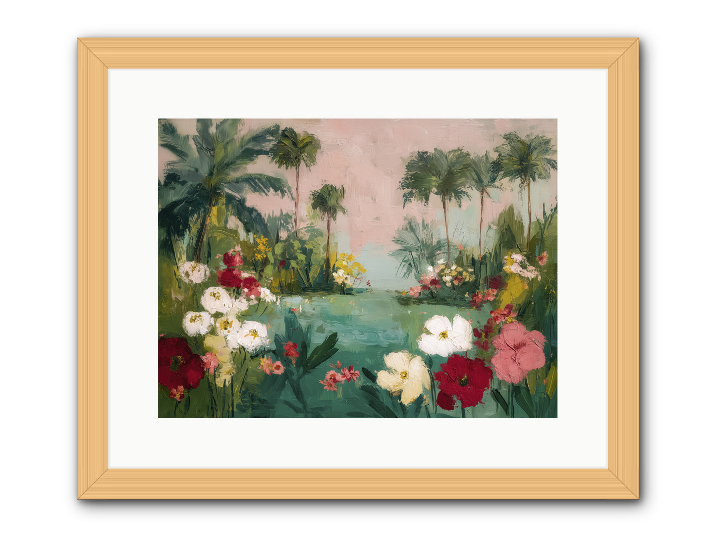 Provençal Paradise -- Framed Print - Natural 16x12