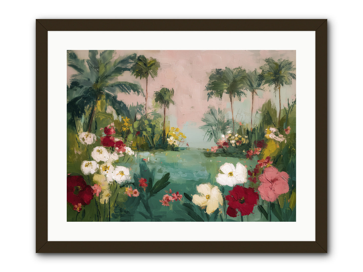 Provençal Paradise -- Framed Print - Black 24x18