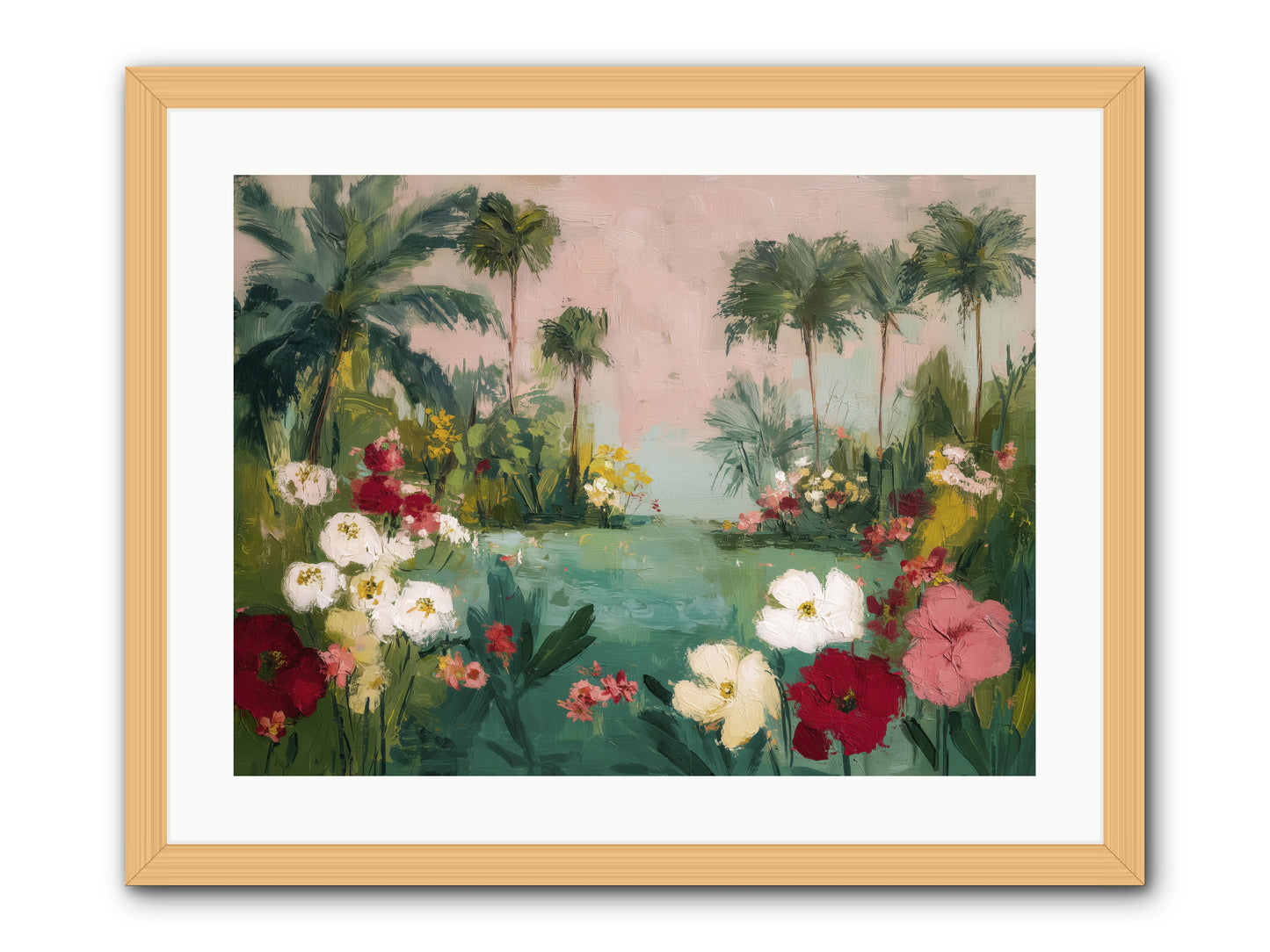 Provençal Paradise -- Framed Print - Natural 24x18