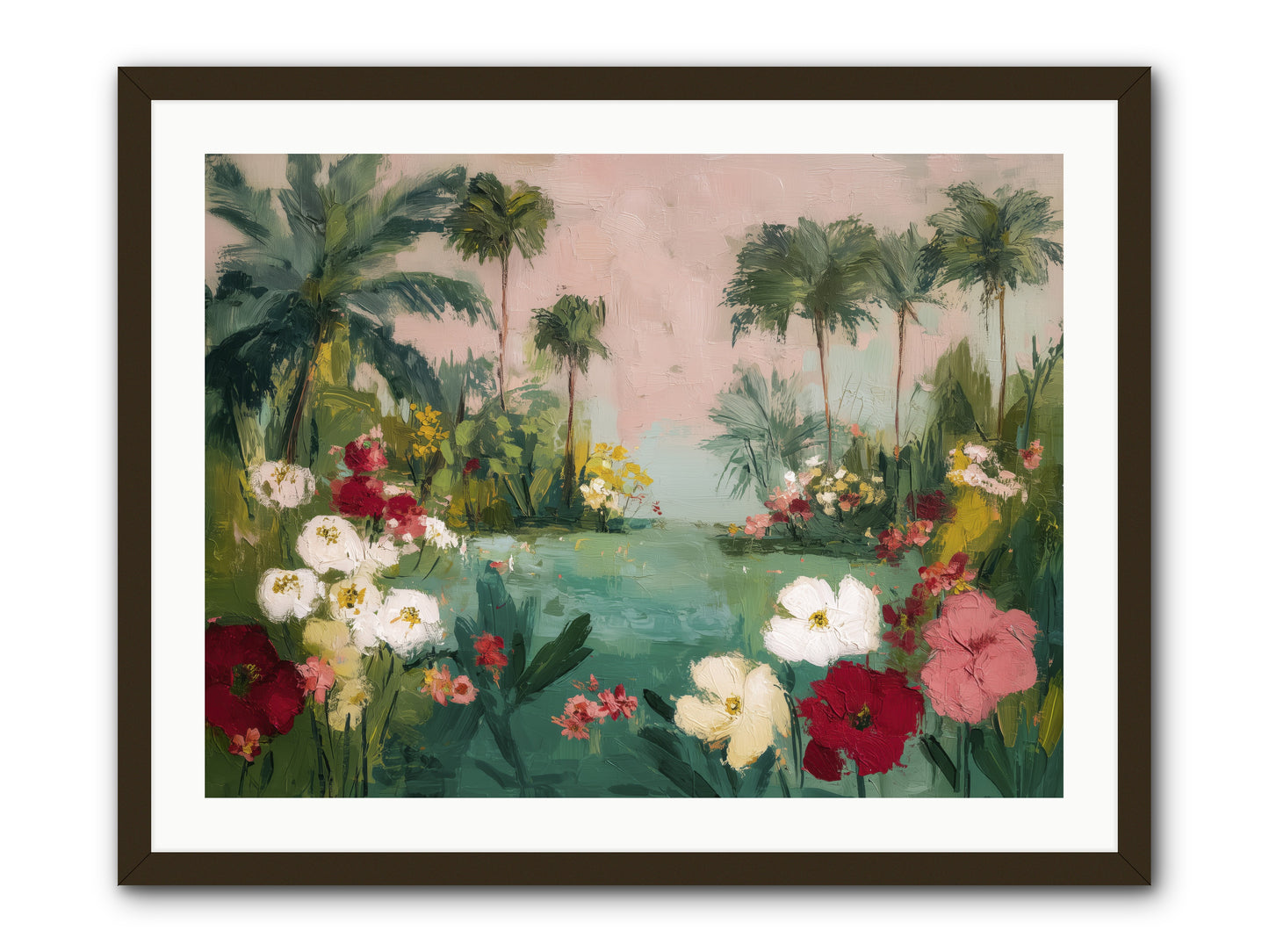 Provençal Paradise -- Framed Print - Black 32x24