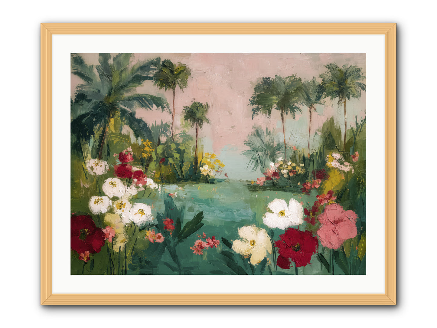 Provençal Paradise -- Framed Print - Natural 32x24
