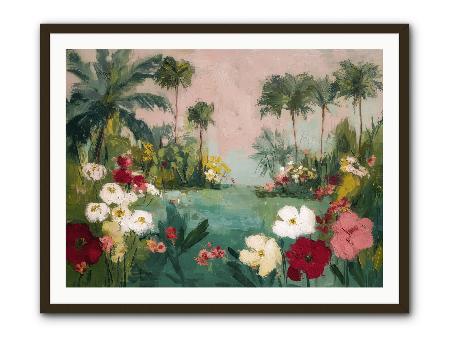 Provençal Paradise -- Framed Print - Black 40x30