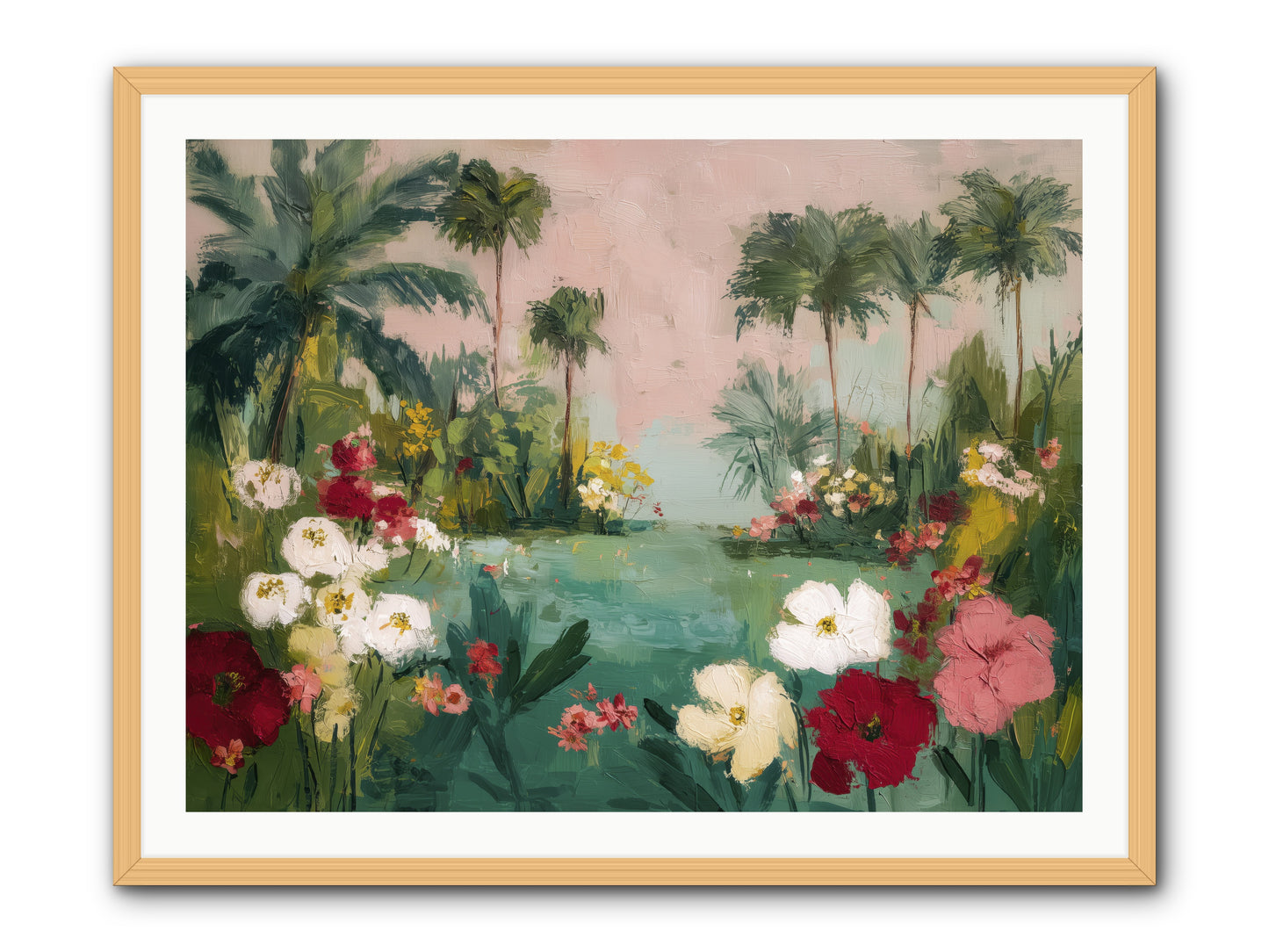 Provençal Paradise -- Framed Print - Natural 40x30