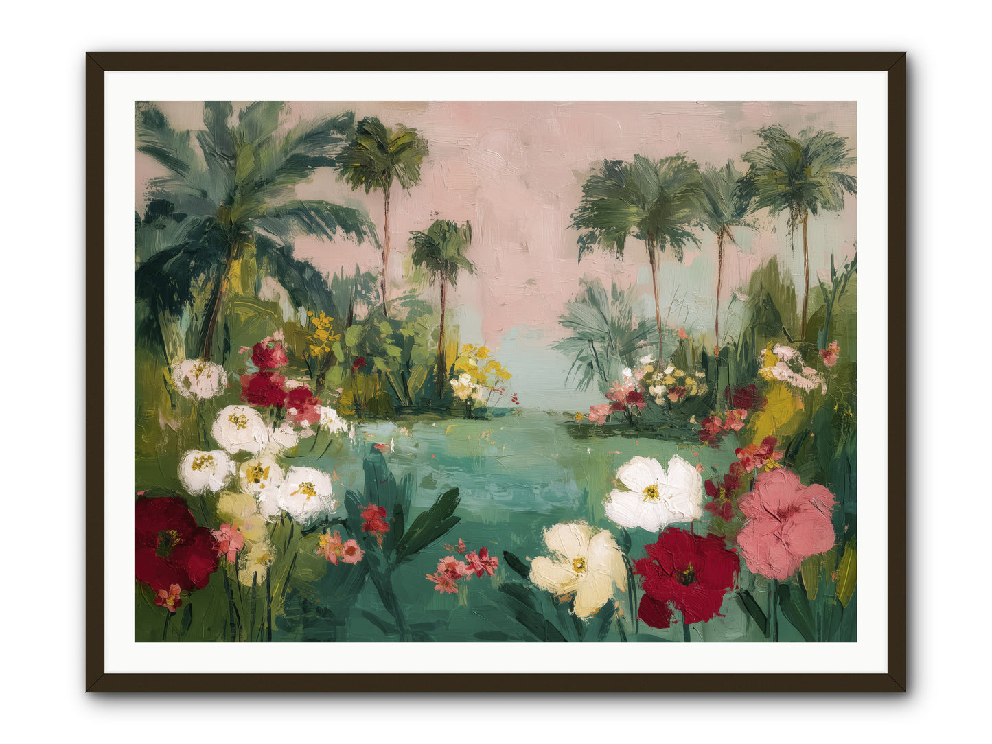 Provençal Paradise -- Framed Print - Black 48x36