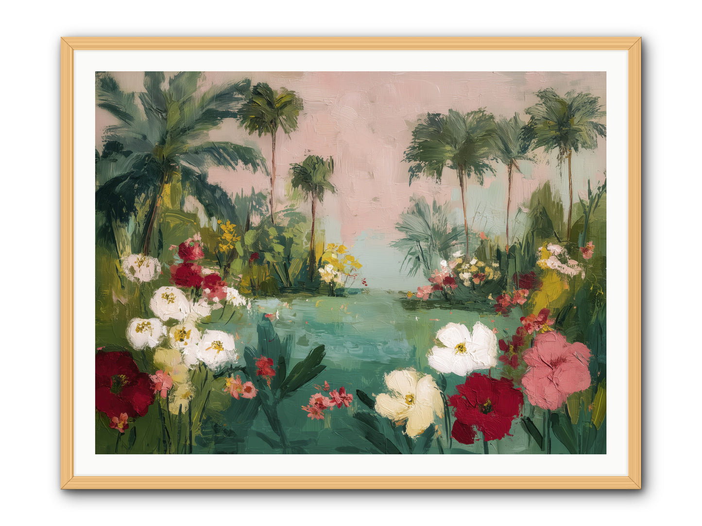 Provençal Paradise -- Framed Print - Natural 48x36