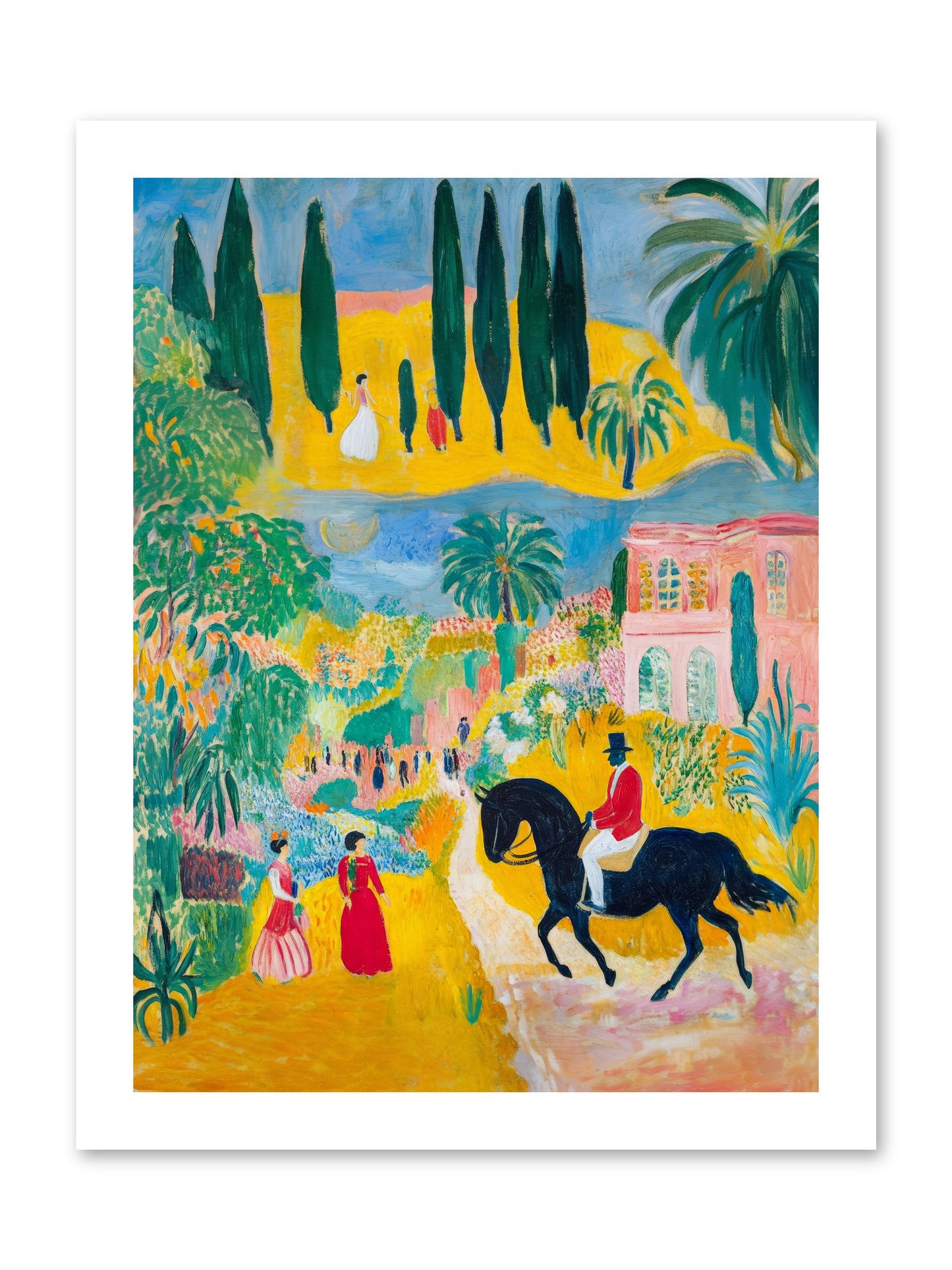 Provence Plays -- Loose Canvas Print 12x16