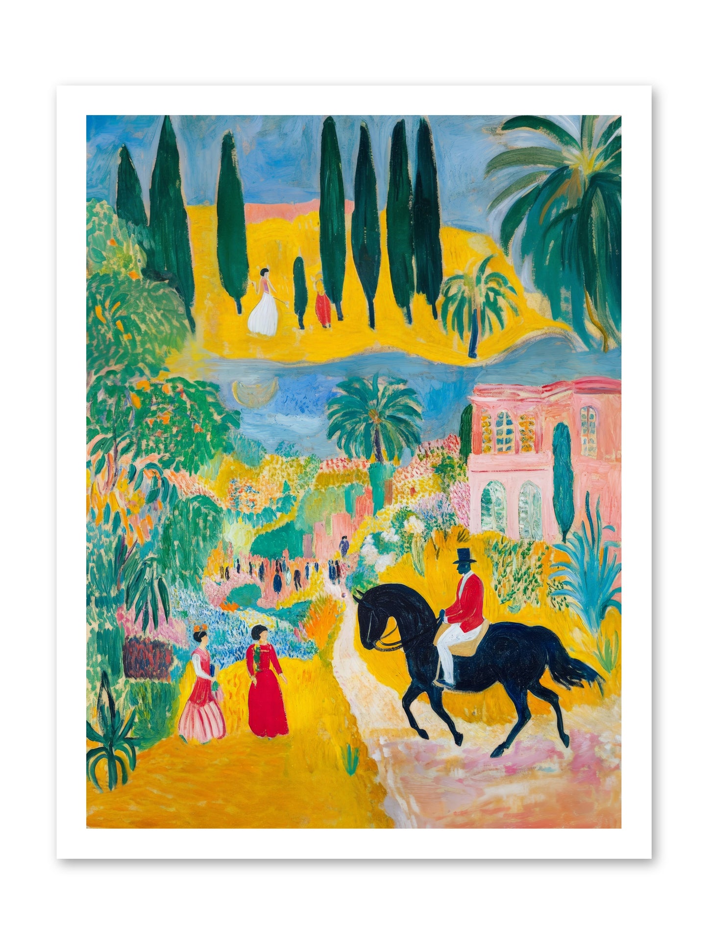 Provence Plays -- Paper Print 18x24