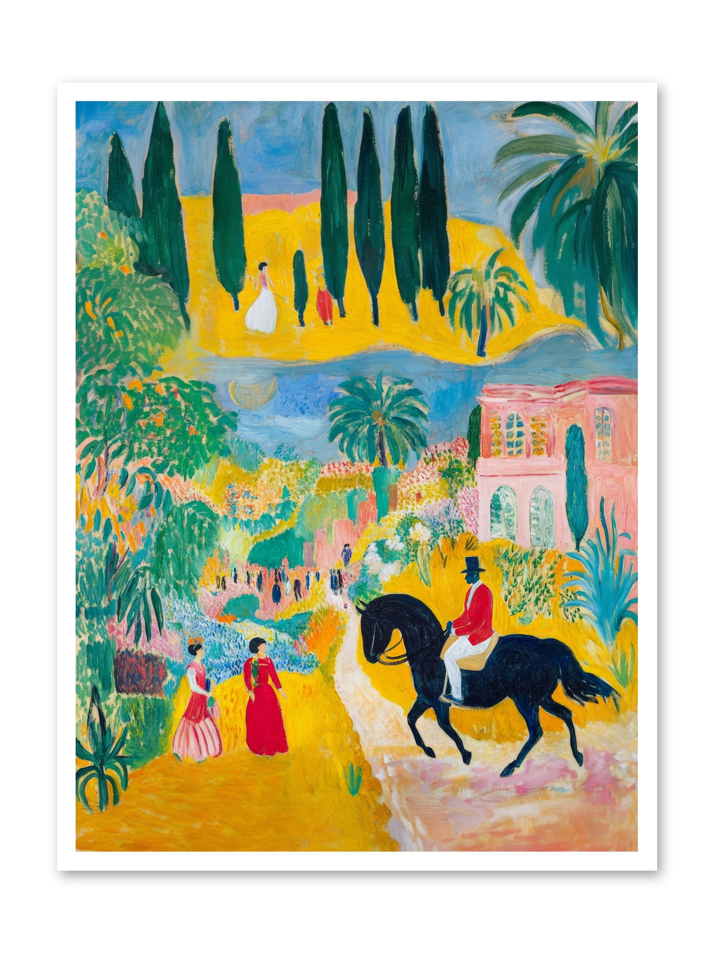 Provence Plays -- Paper Print 30x40