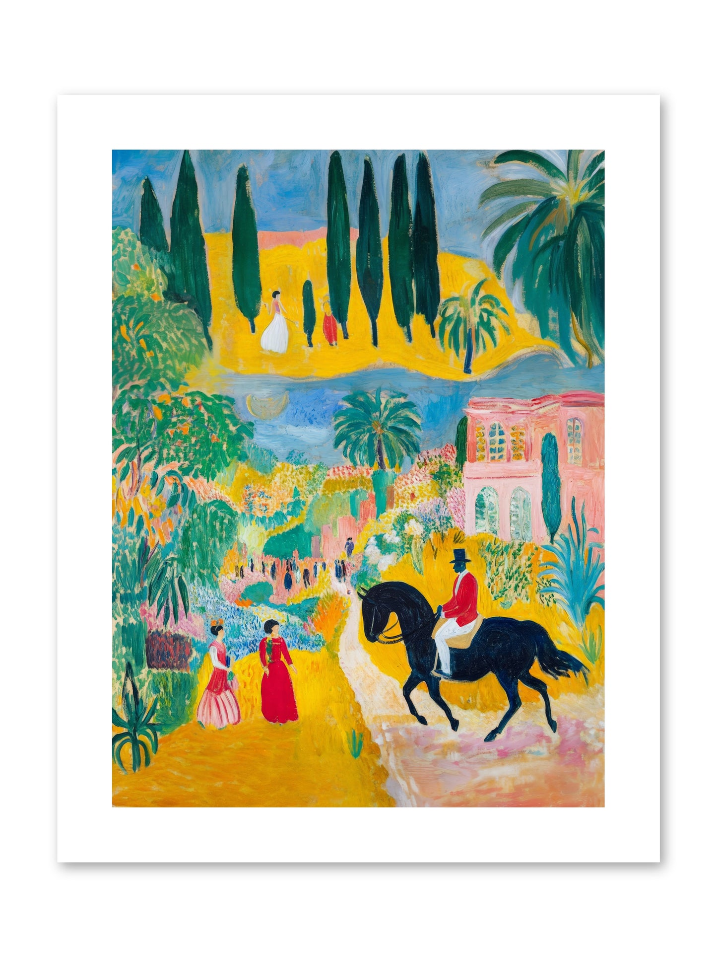Provence Plays -- Loose Canvas Print 9x12