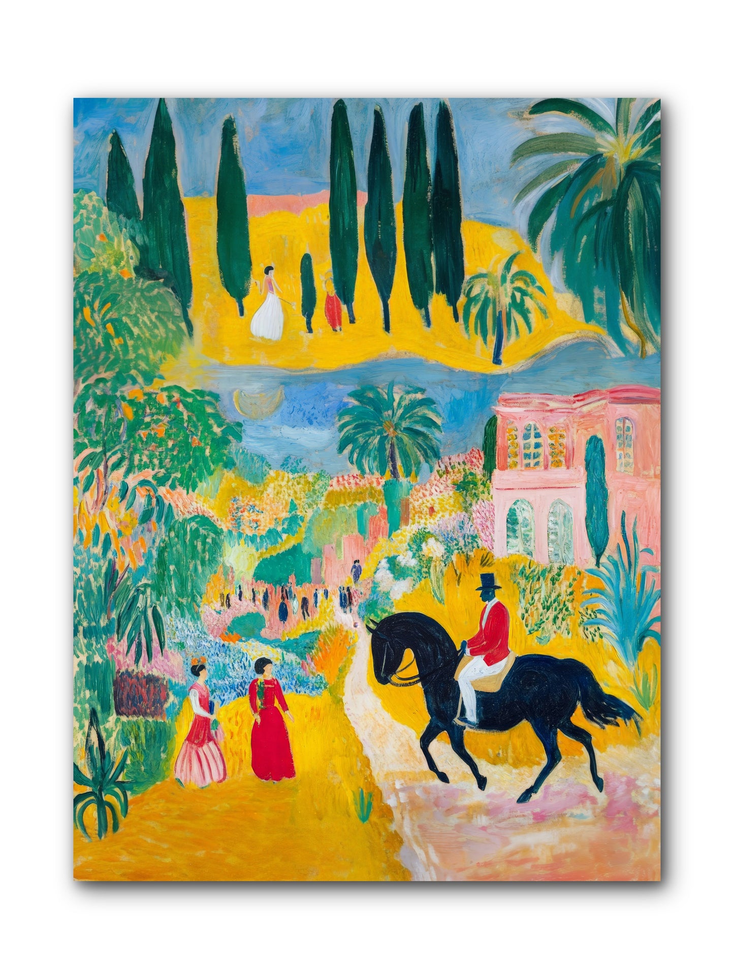 Provence Plays -- Wrapped Canvas 9x12