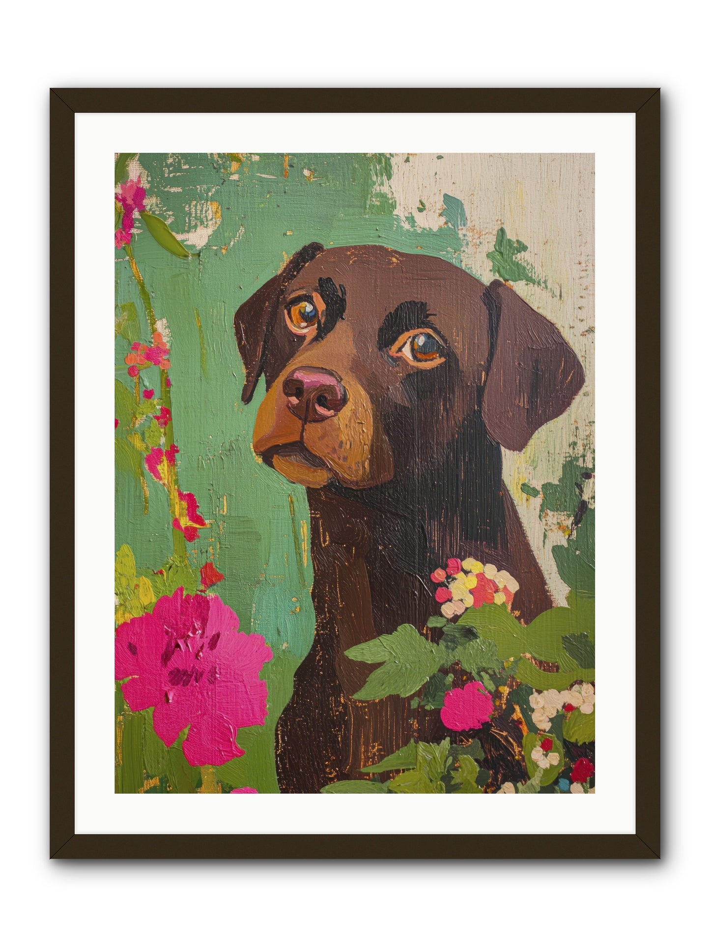 Puddingface -- Framed Print - Black 24x32