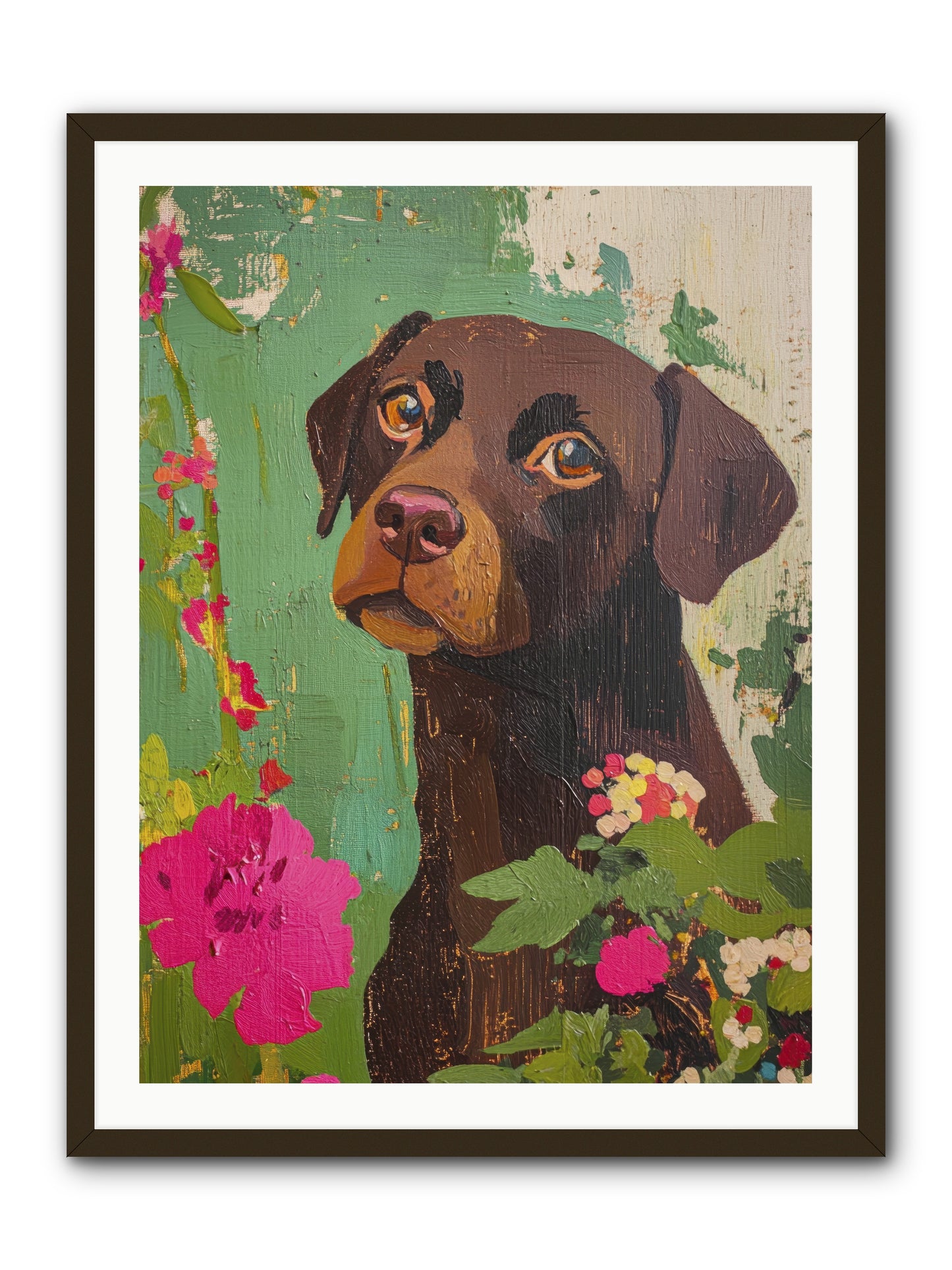 Puddingface -- Framed Print - Black 30x40