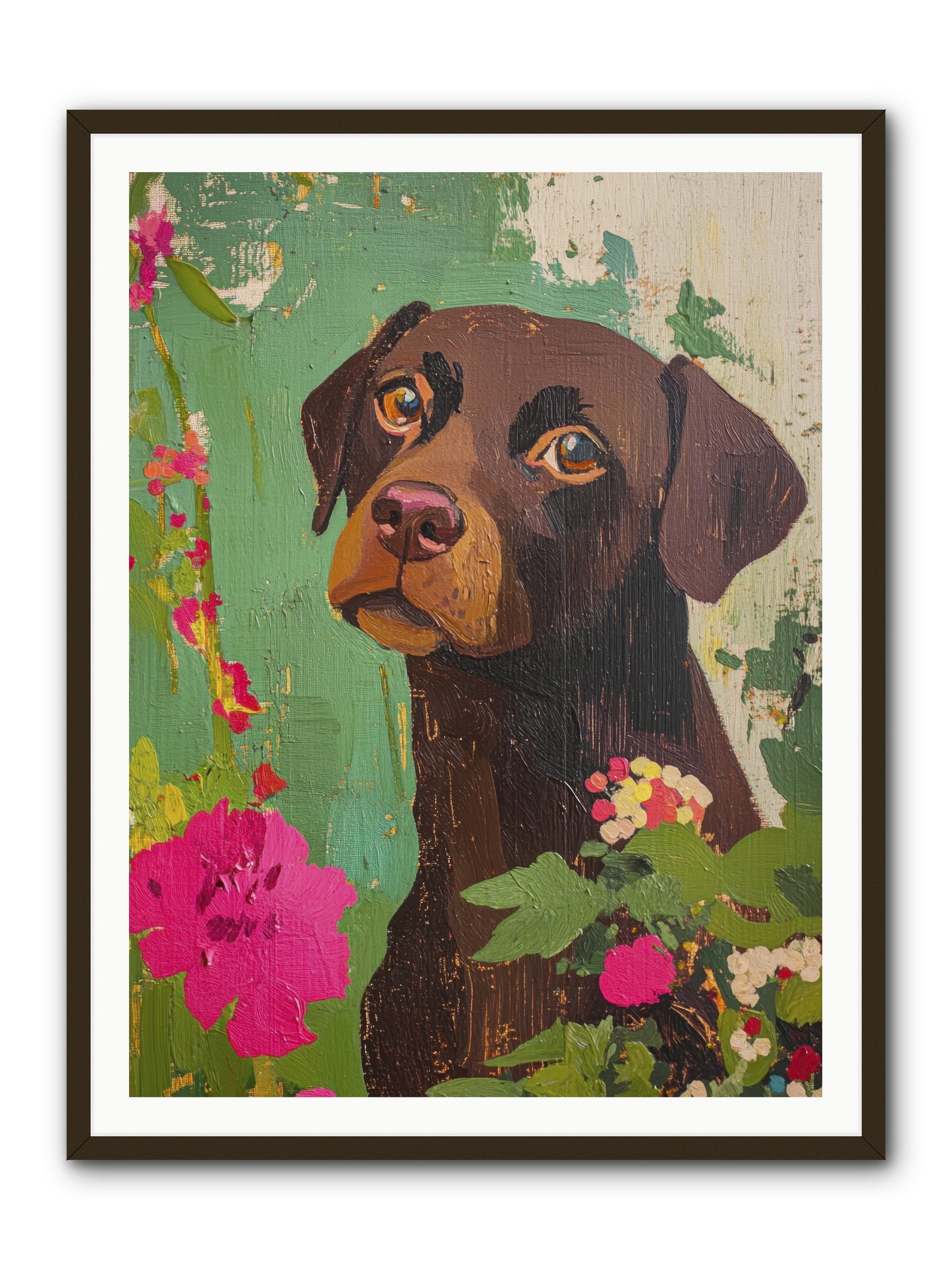 Puddingface -- Framed Print - Black 36x48
