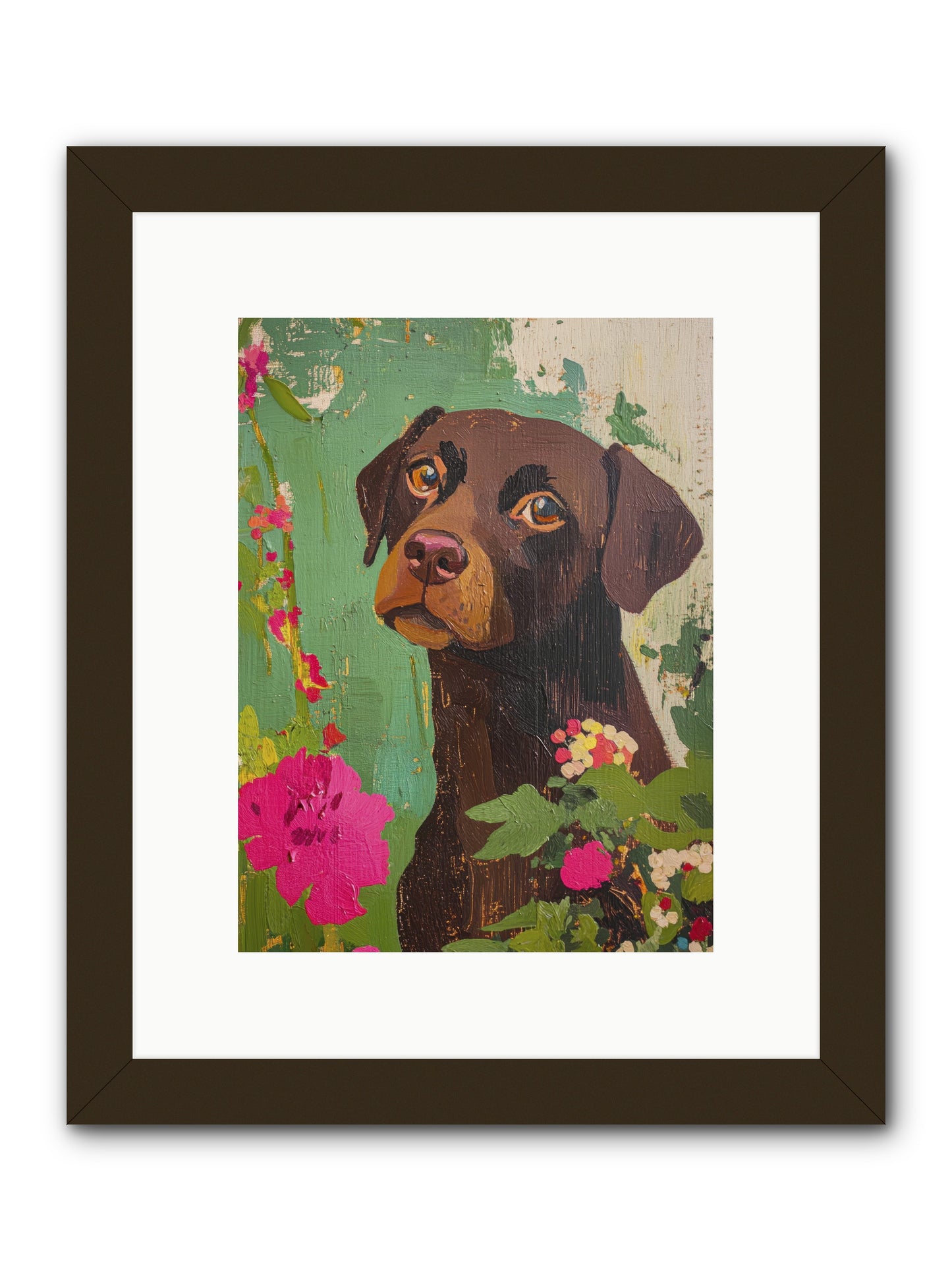 Puddingface -- Framed Print - Black 9x12