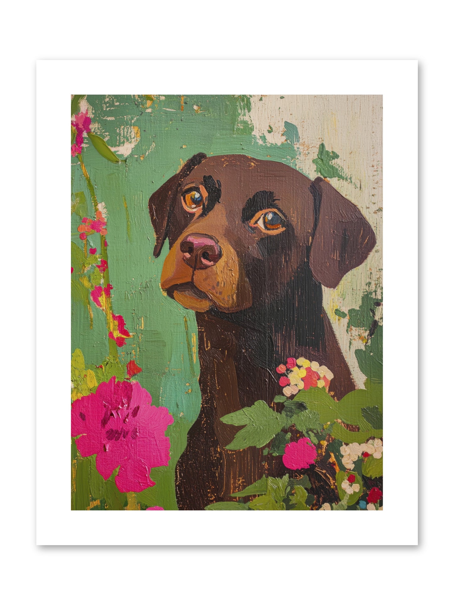 Puddingface -- Loose Canvas Print 9x12