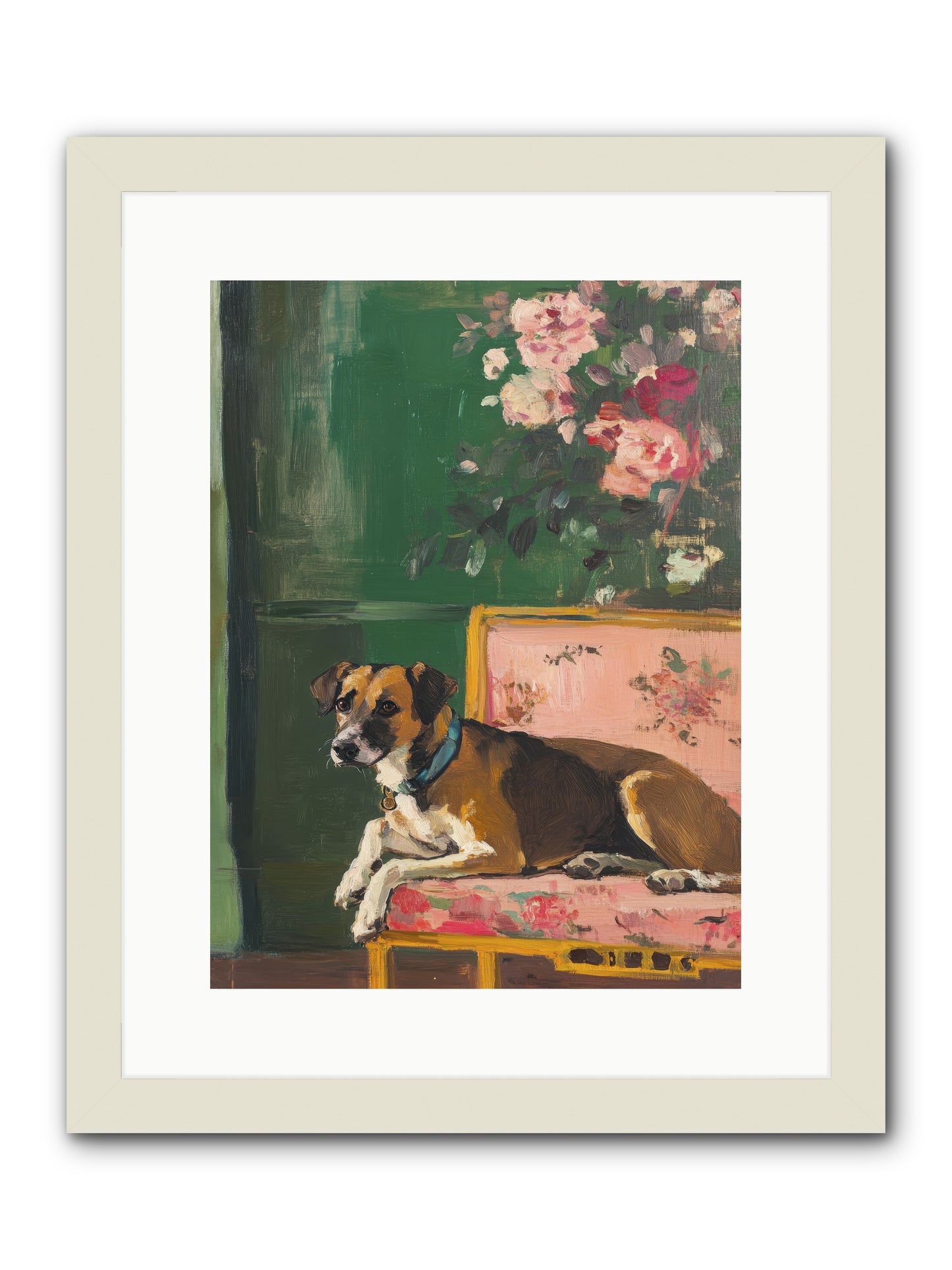 Puddingpaws -- Framed Print - White 12x16
