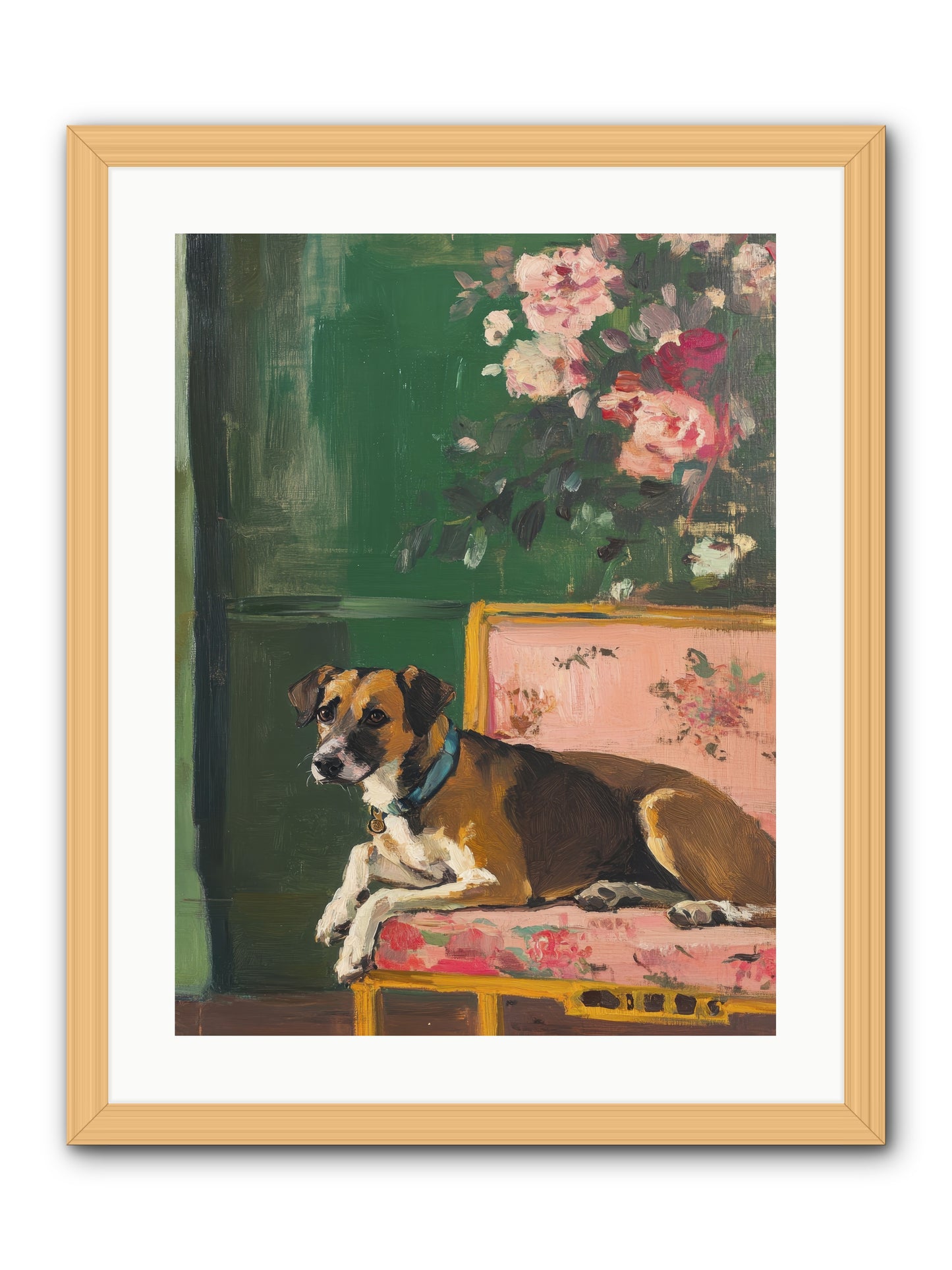 Puddingpaws -- Framed Print - Natural 18x24