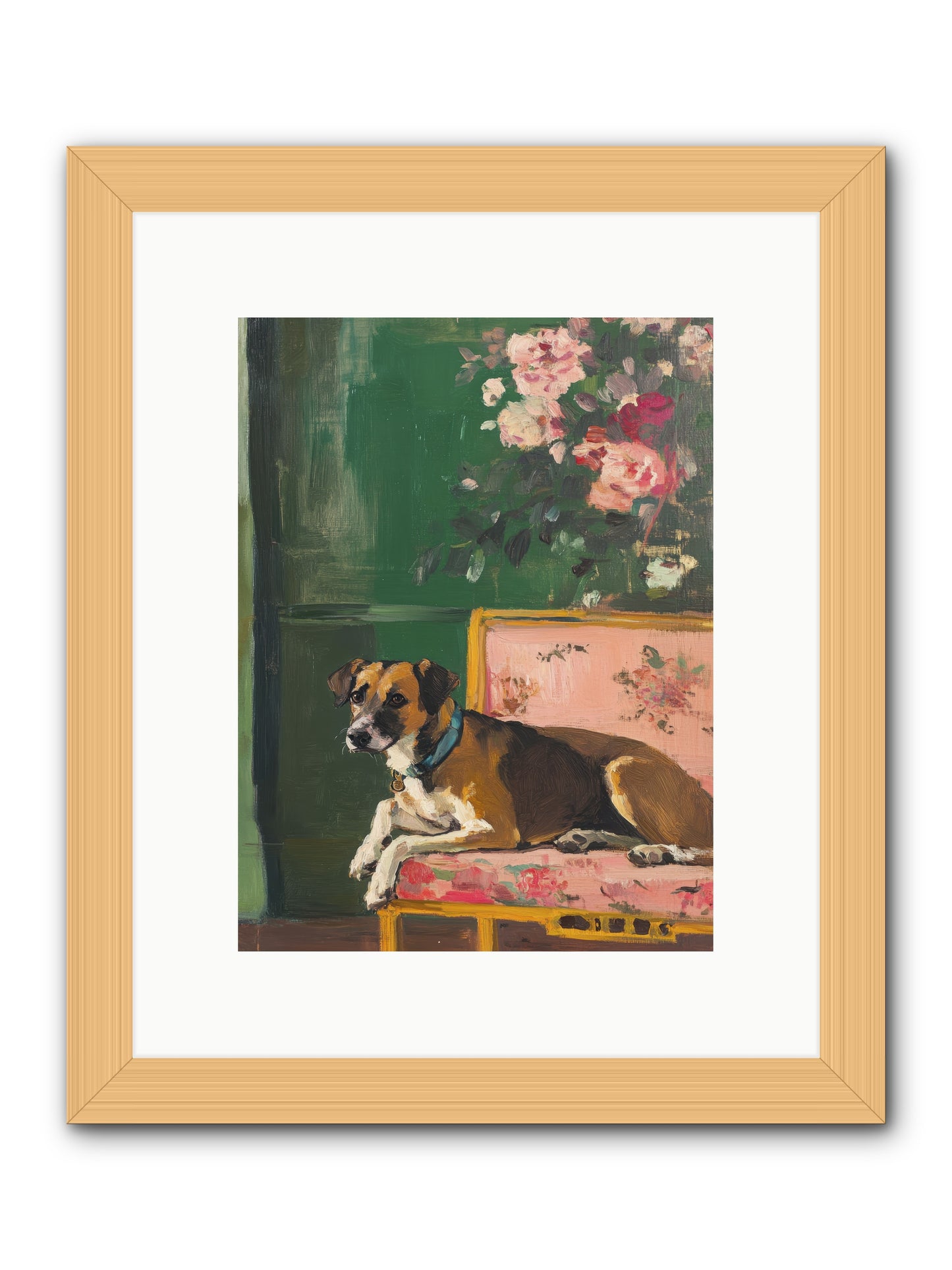 Puddingpaws -- Framed Print - Natural 9x12