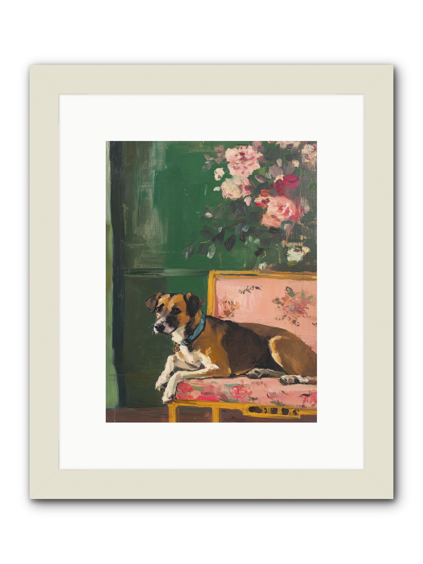 Puddingpaws -- Framed Print - White 9x12