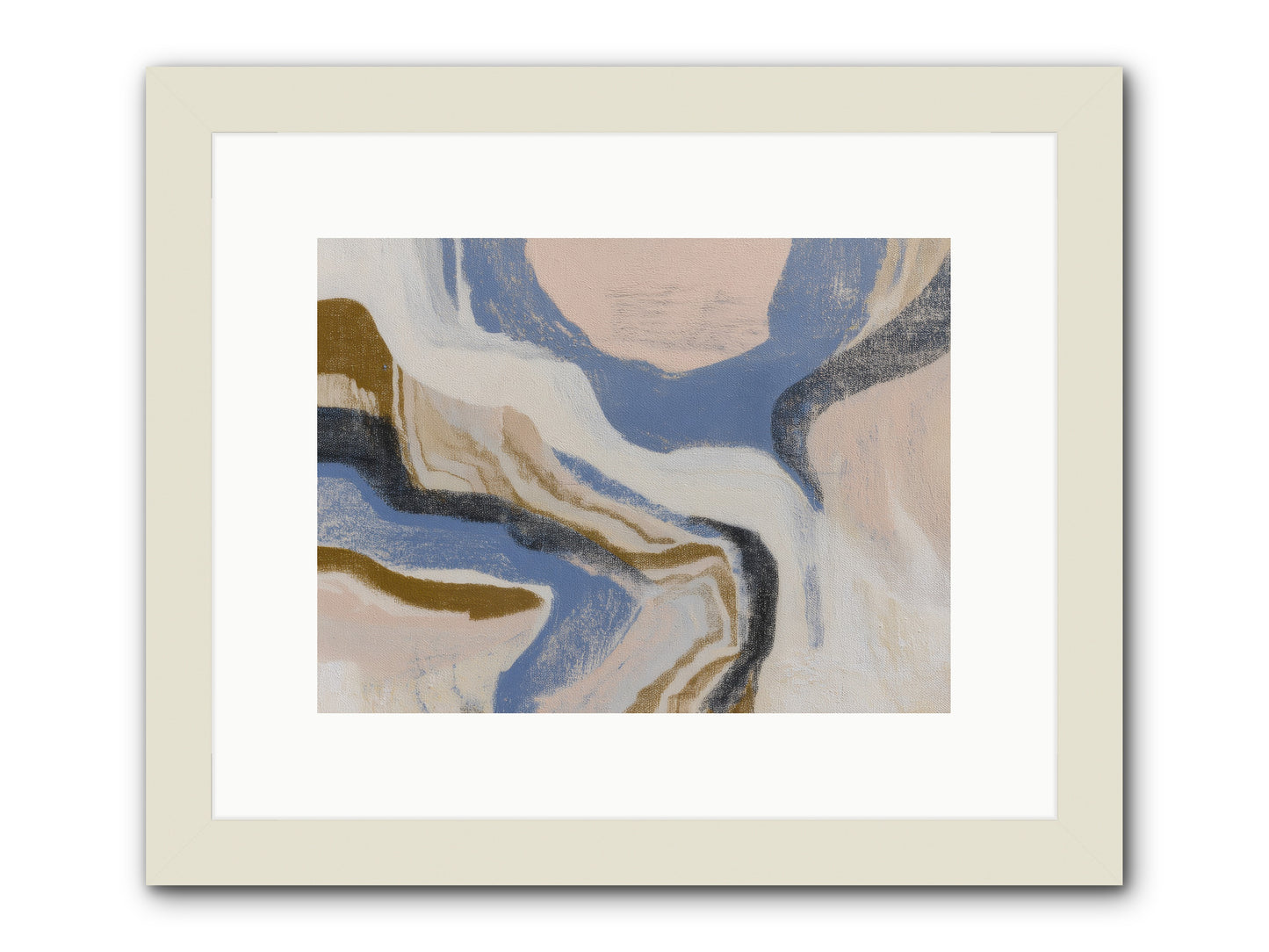 Pulse Ridge No.1 -- Framed Print - White 12x9