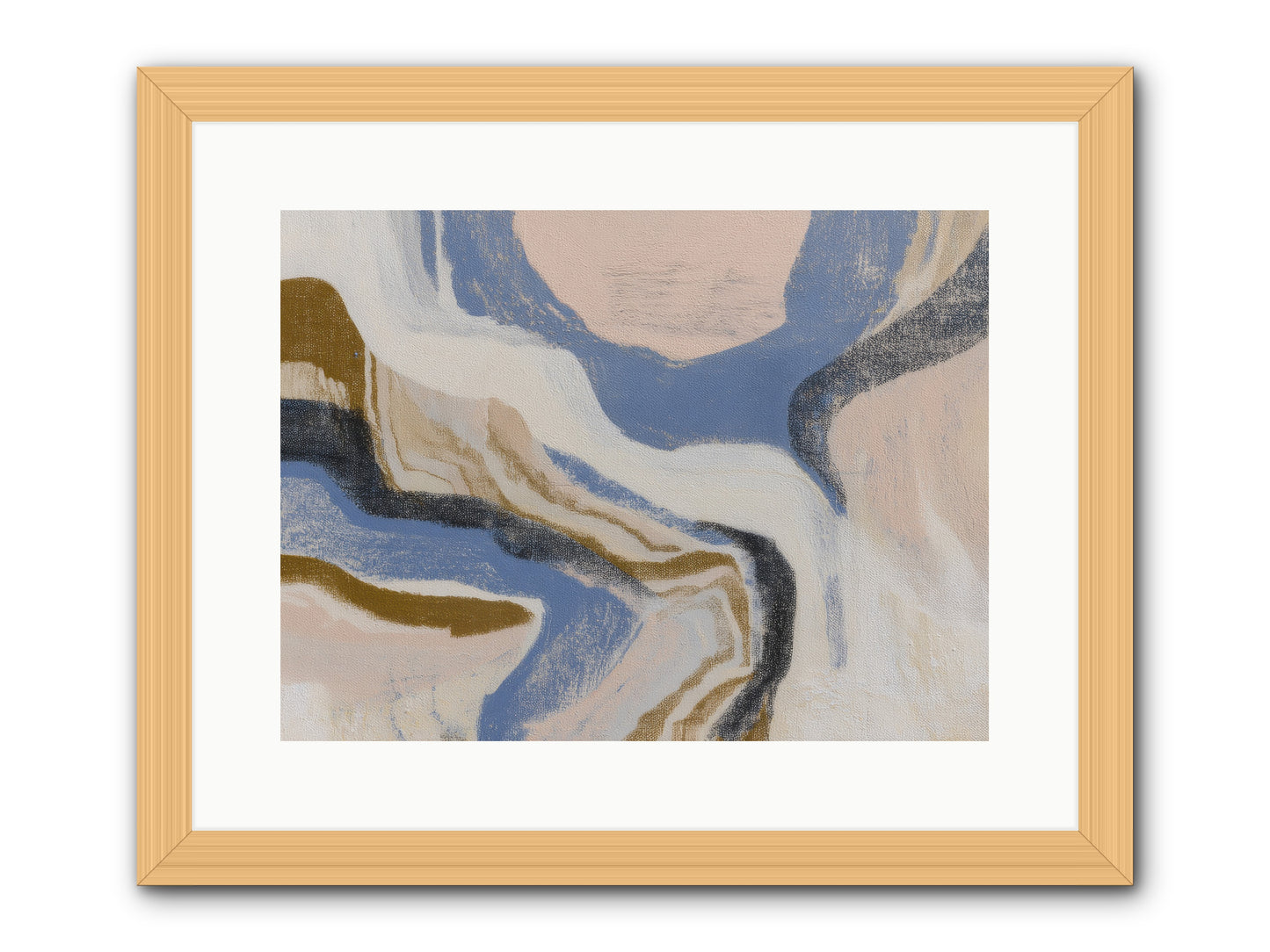 Pulse Ridge No.1 -- Framed Print - Natural 16x12