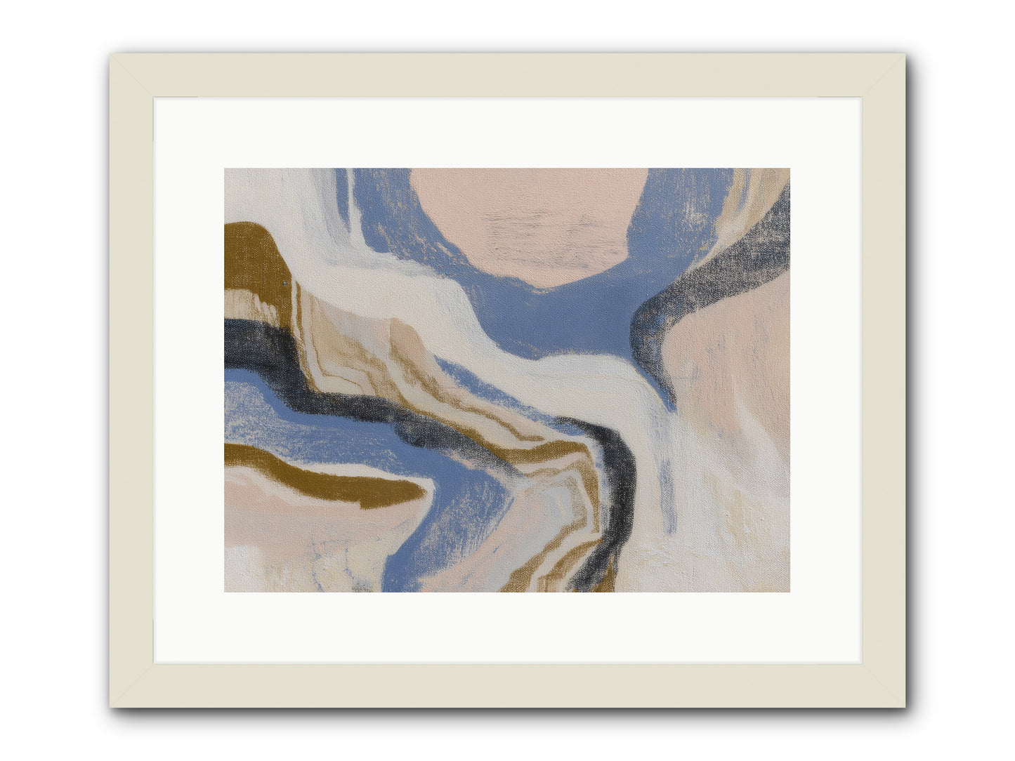 Pulse Ridge No.1 -- Framed Print - White 16x12