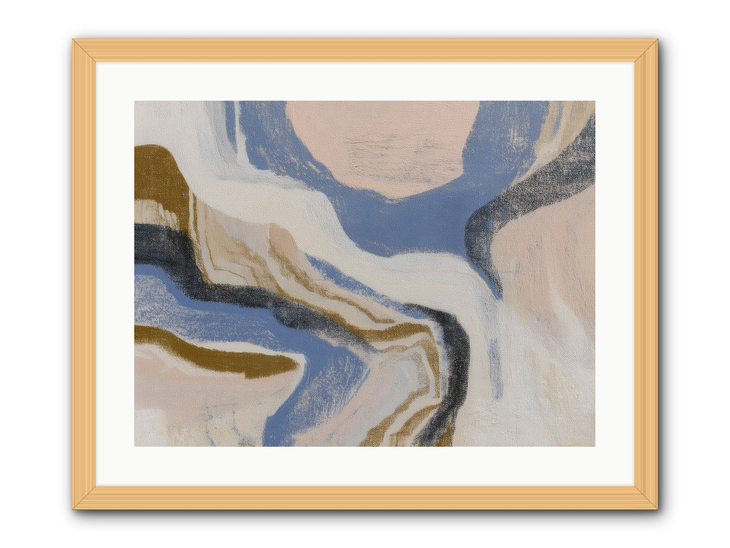 Pulse Ridge No.1 -- Framed Print - Natural 24x18