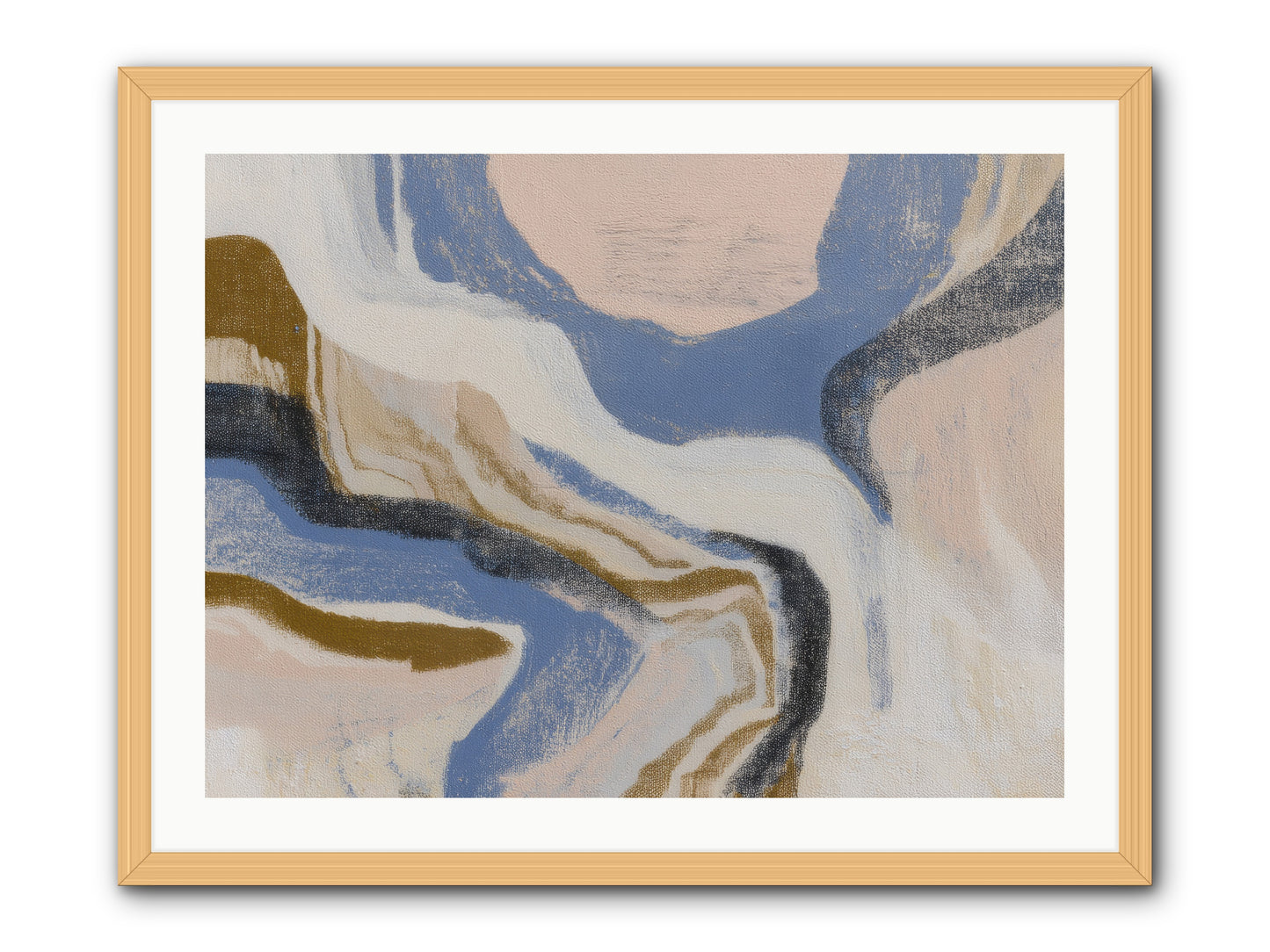 Pulse Ridge No.1 -- Framed Print - Natural 32x24