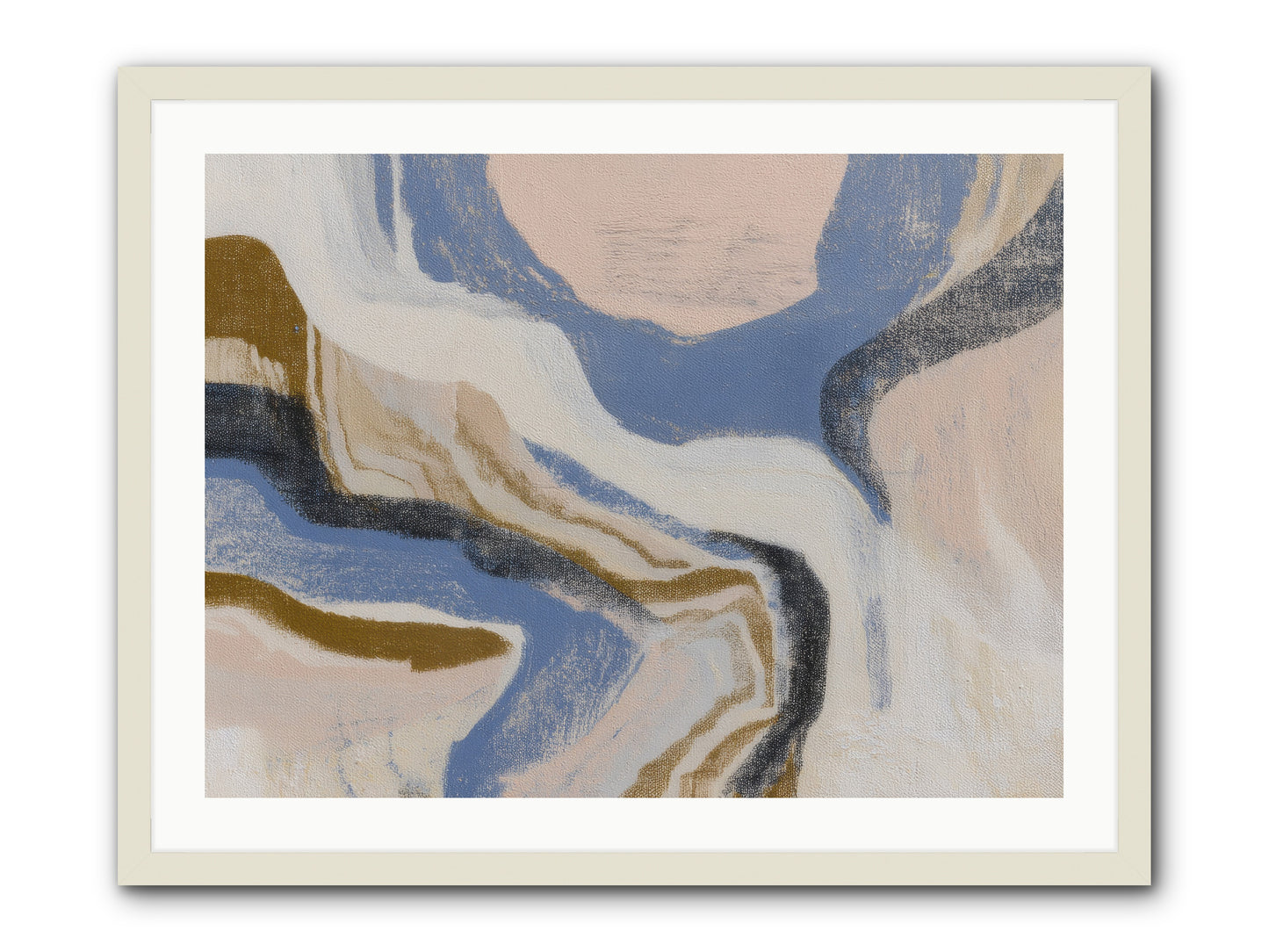 Pulse Ridge No.1 -- Framed Print - White 32x24