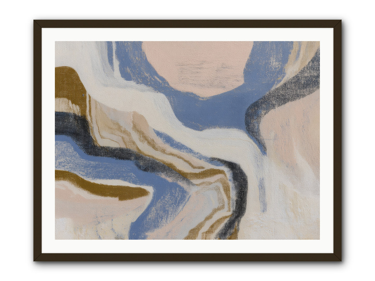 Pulse Ridge No.1 -- Framed Print - Black 40x30