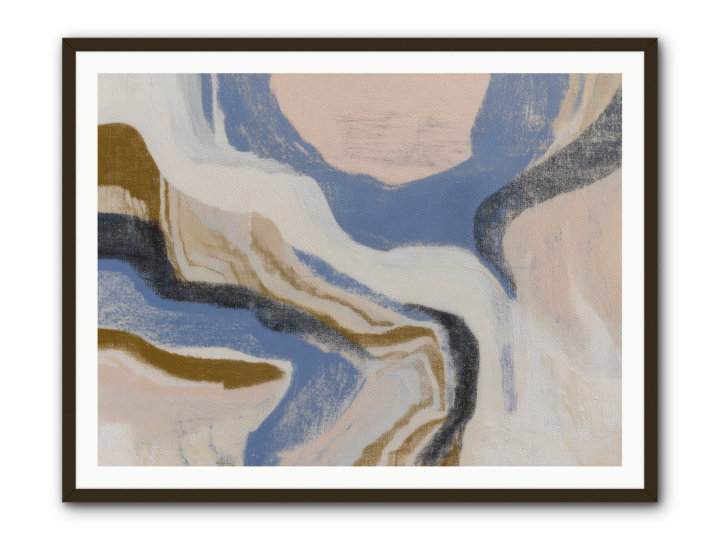 Pulse Ridge No.1 -- Framed Print - Black 48x36