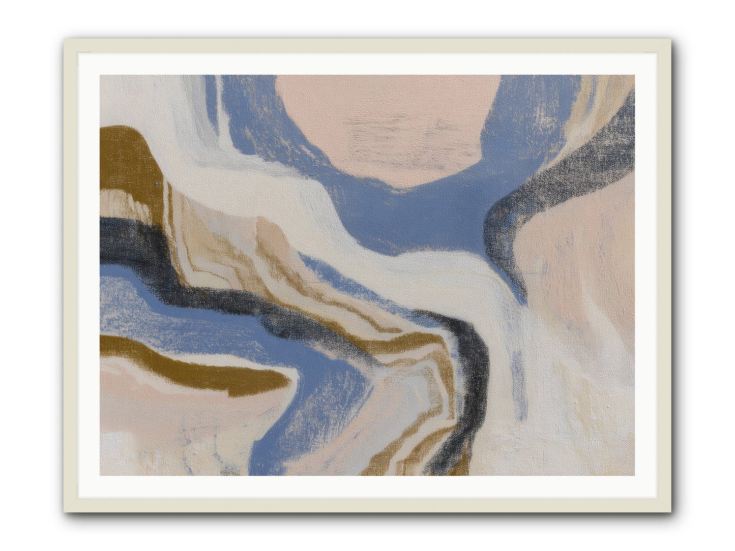 Pulse Ridge No.1 -- Framed Print - White 48x36