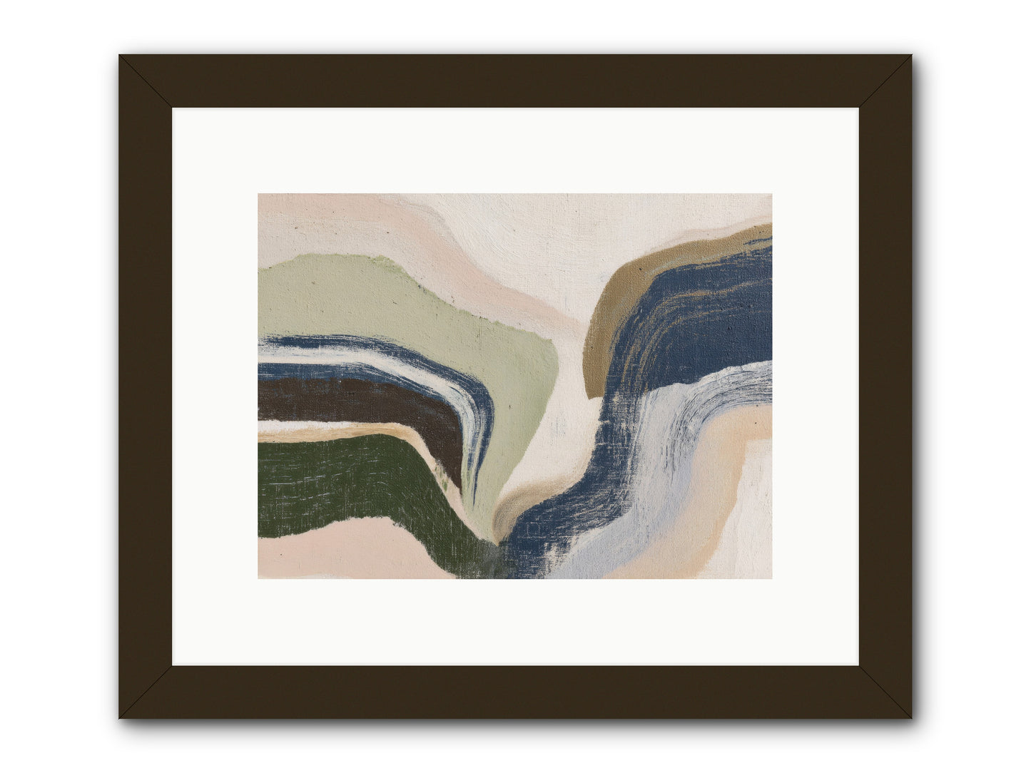 Pulse Ridge No.2 -- Framed Print - Black 12x9