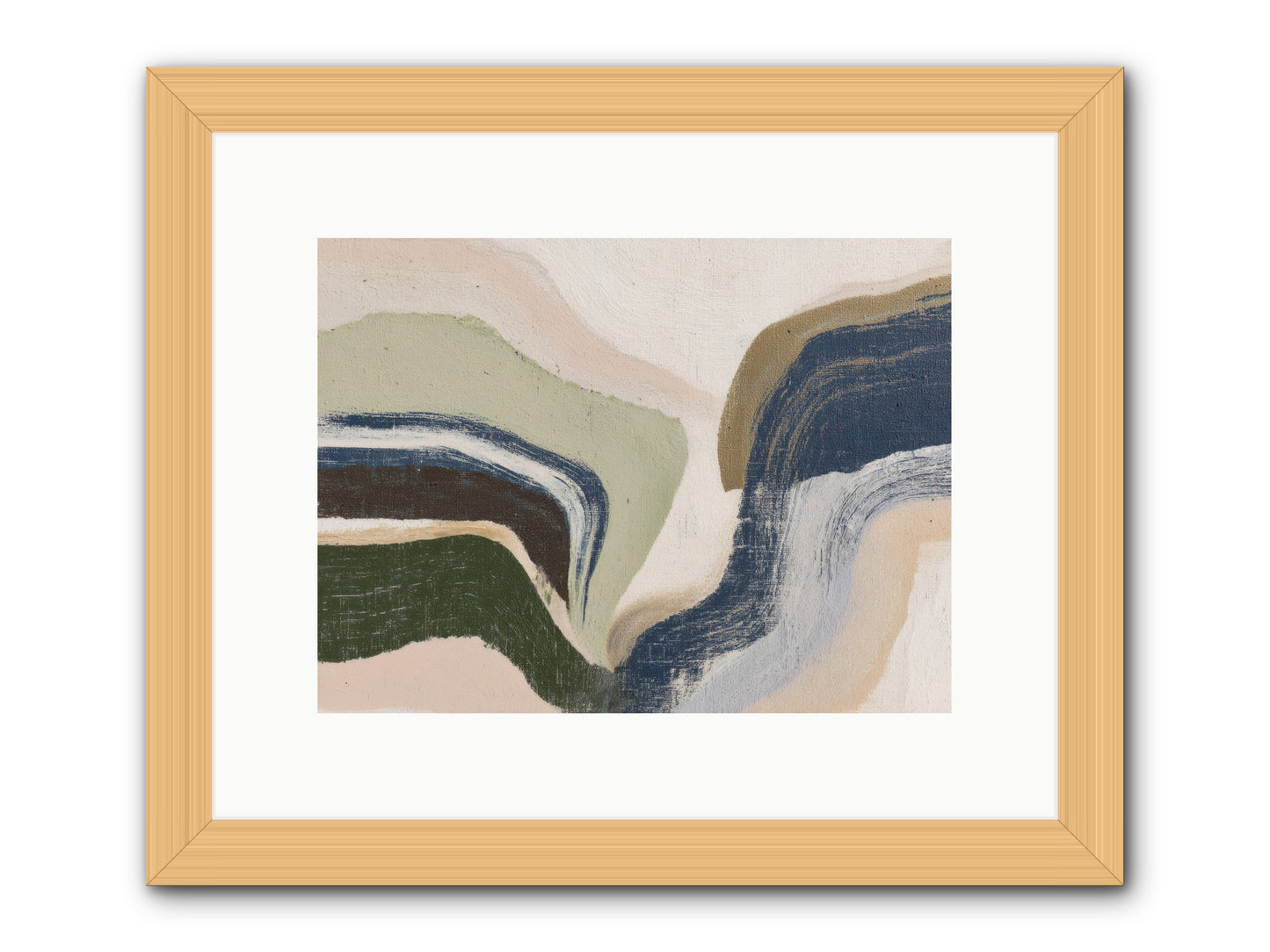 Pulse Ridge No.2 -- Framed Print - Natural 12x9