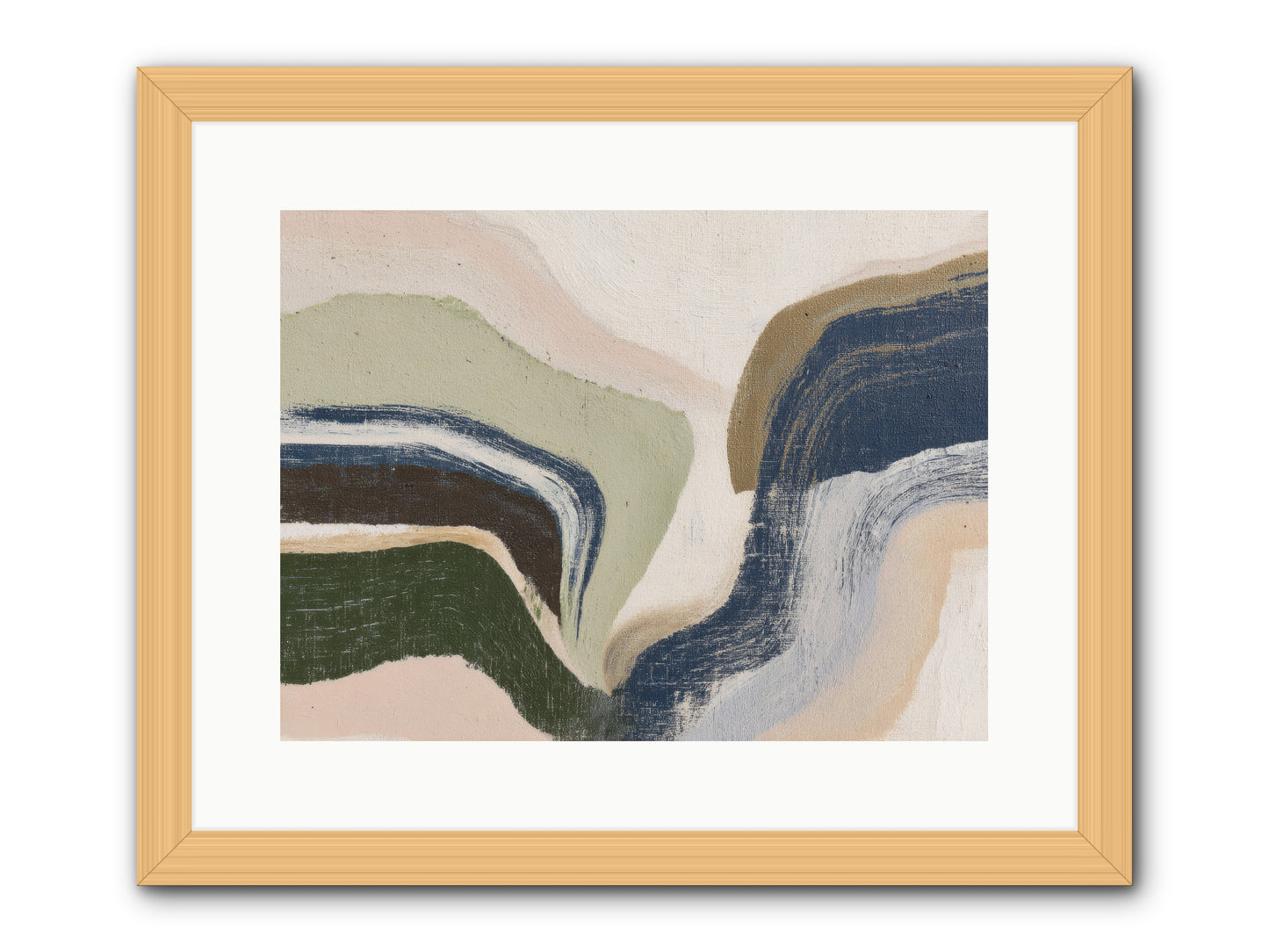 Pulse Ridge No.2 -- Framed Print - Natural 16x12