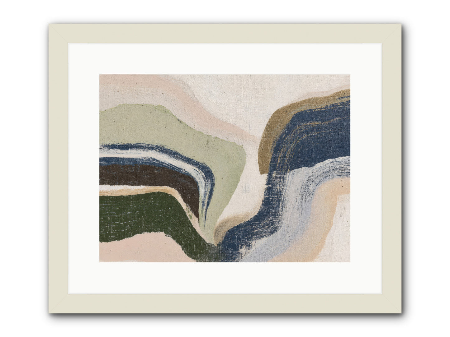 Pulse Ridge No.2 -- Framed Print - White 16x12