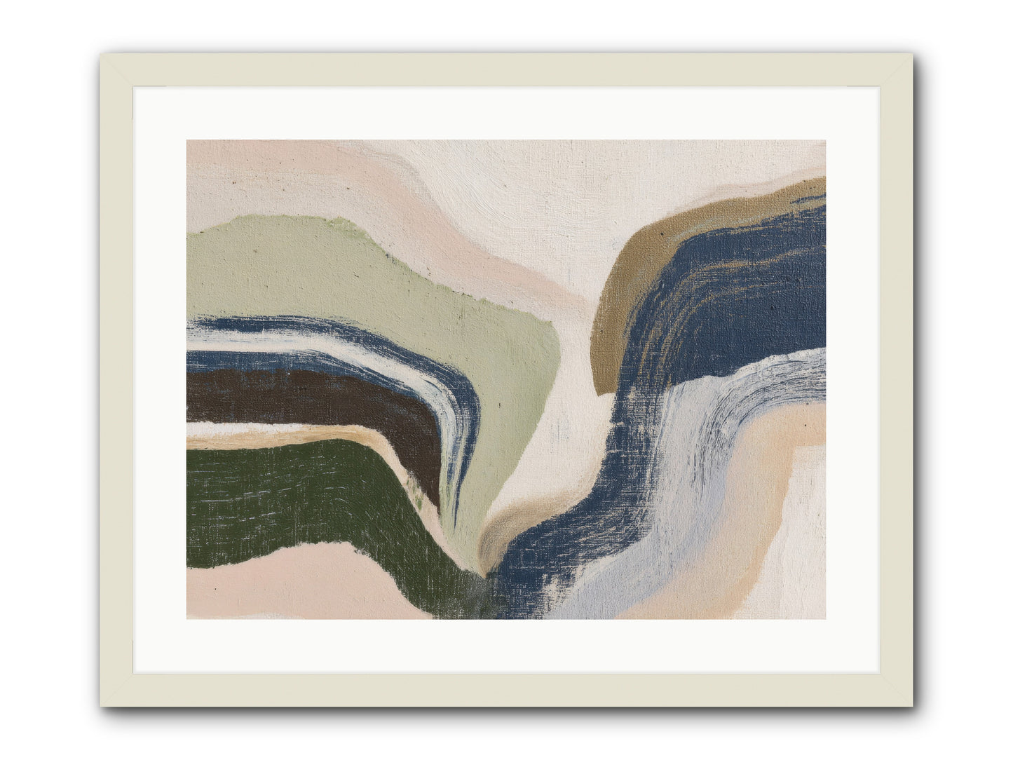 Pulse Ridge No.2 -- Framed Print - White 24x18